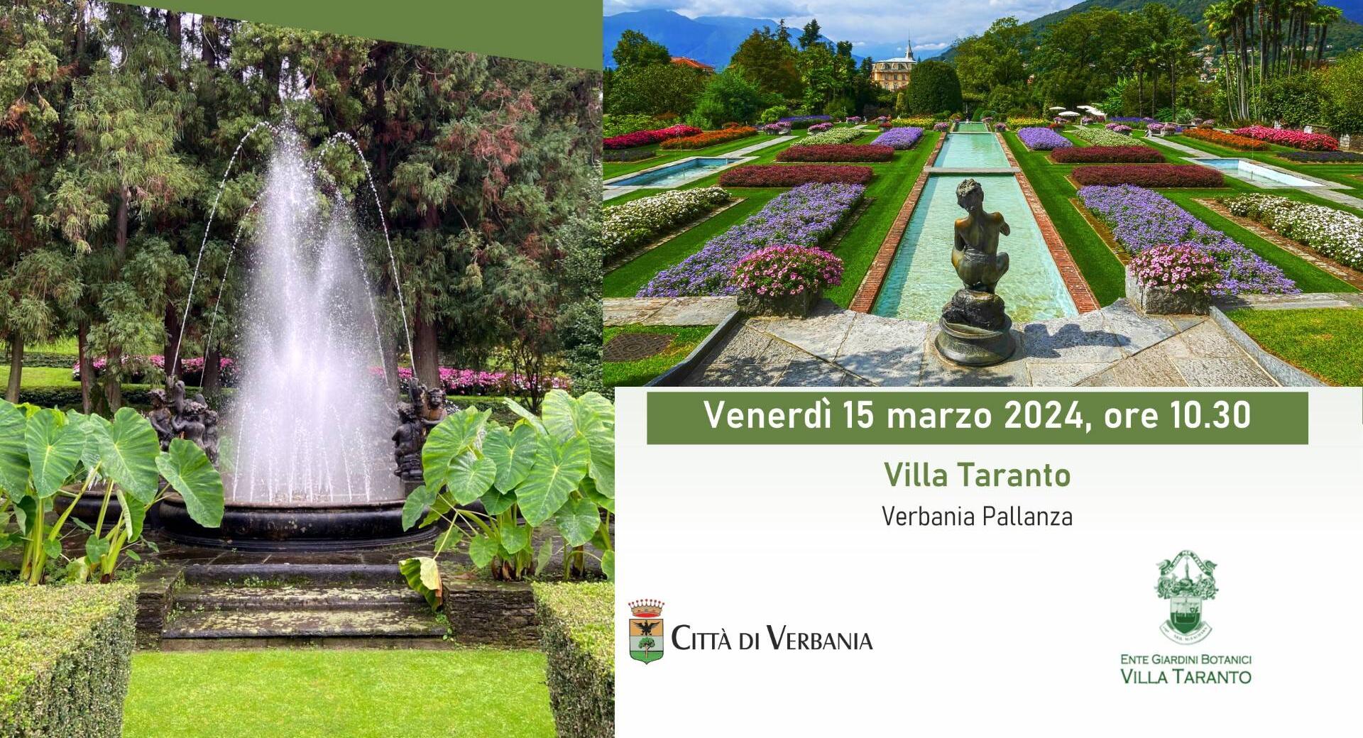 Riapertura Giardini di Villa Taranto