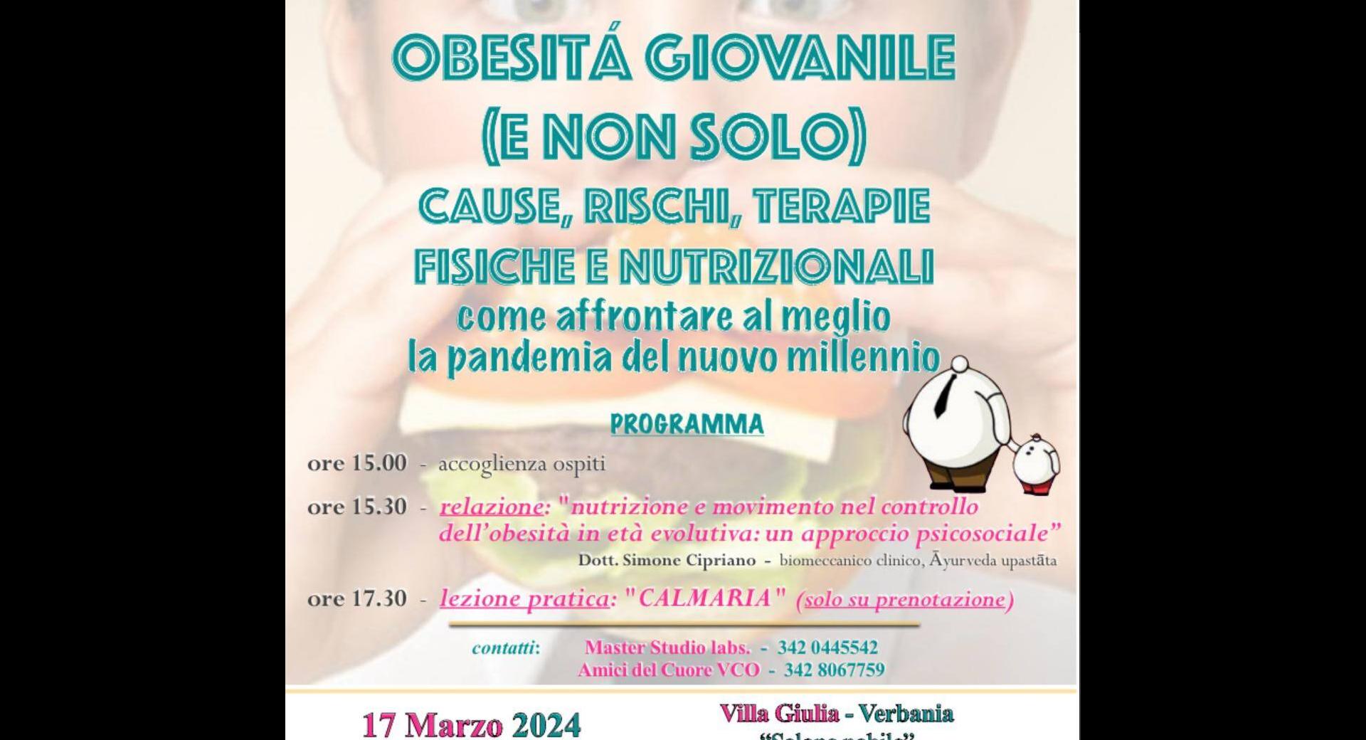 Conferenza Obesità giovanile