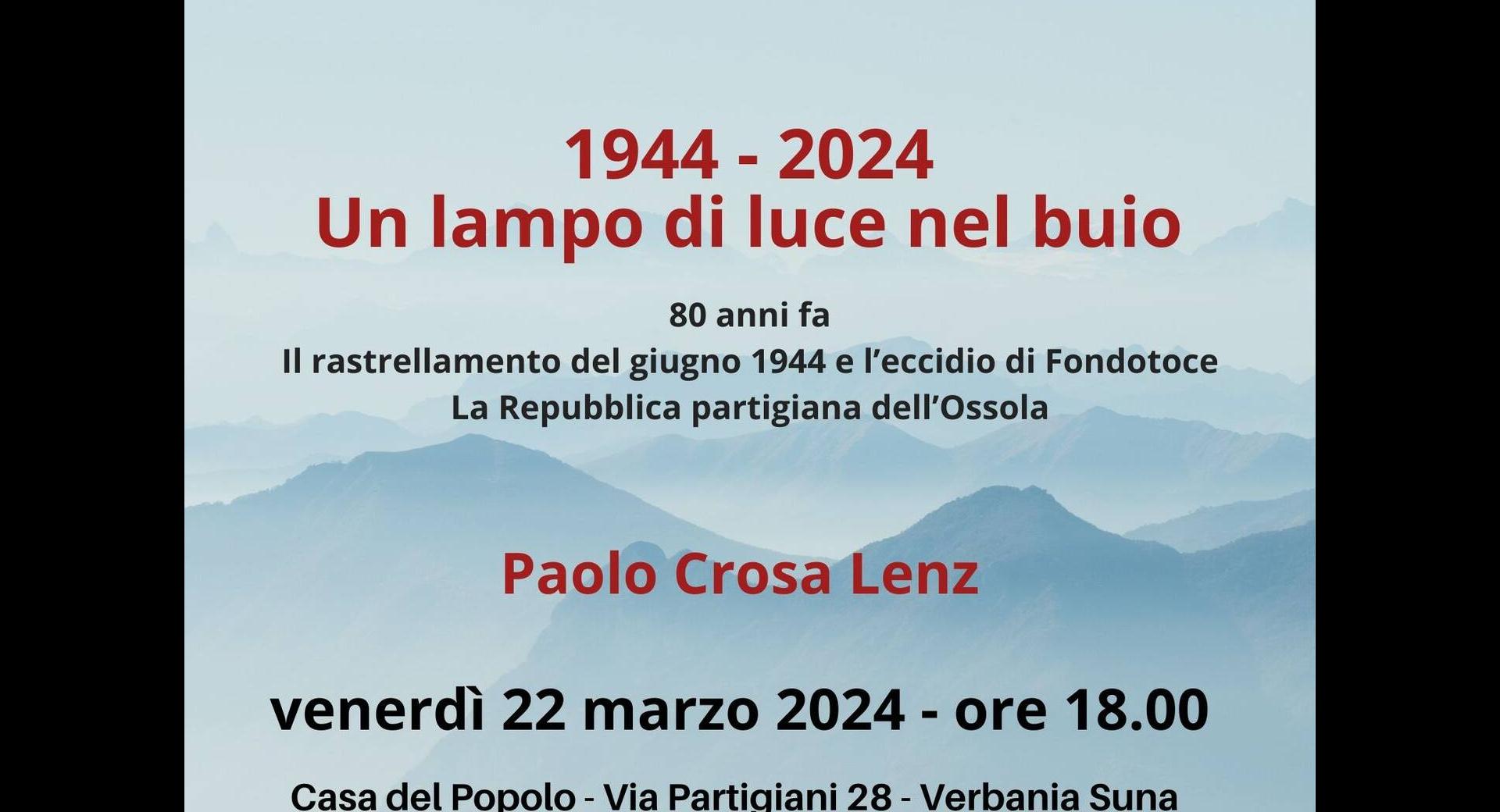 1944-2024 Un lampo di luce nel buio