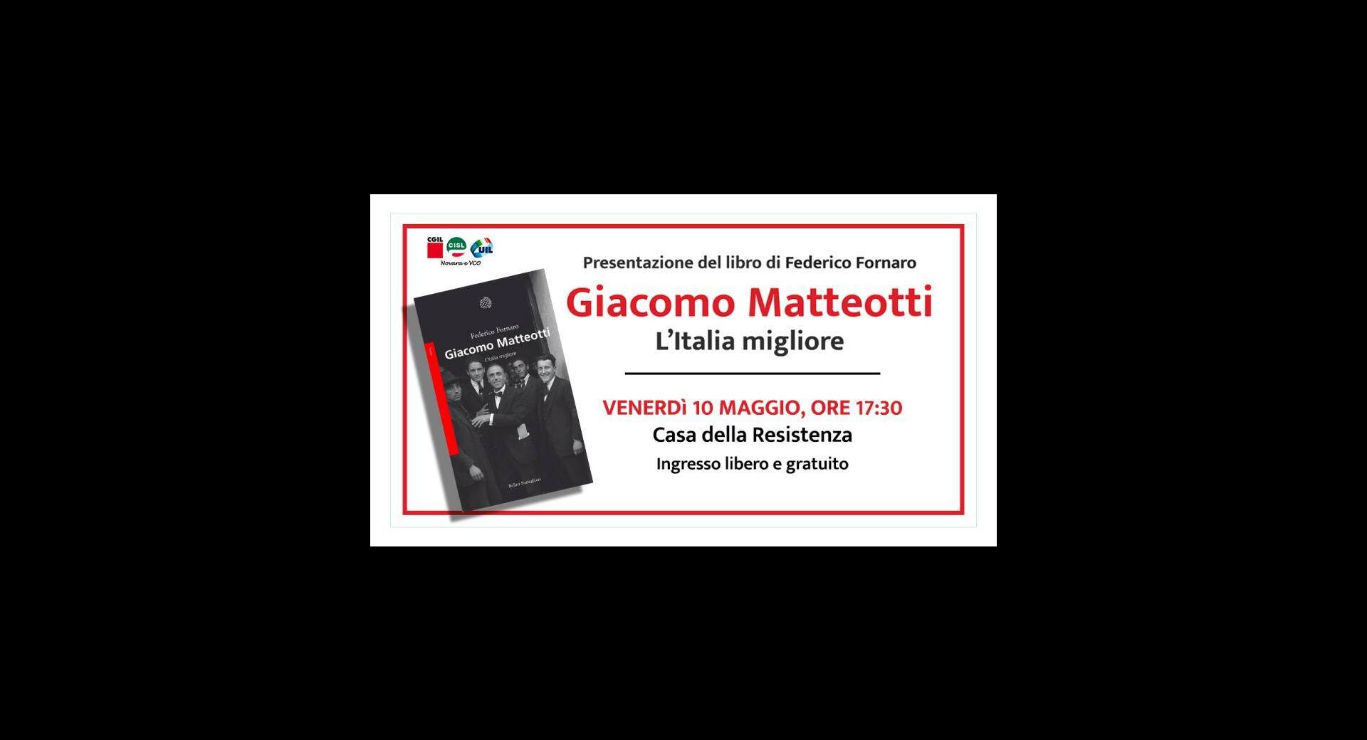 Giacomo Matteotti - presentazione libro 10 05 24