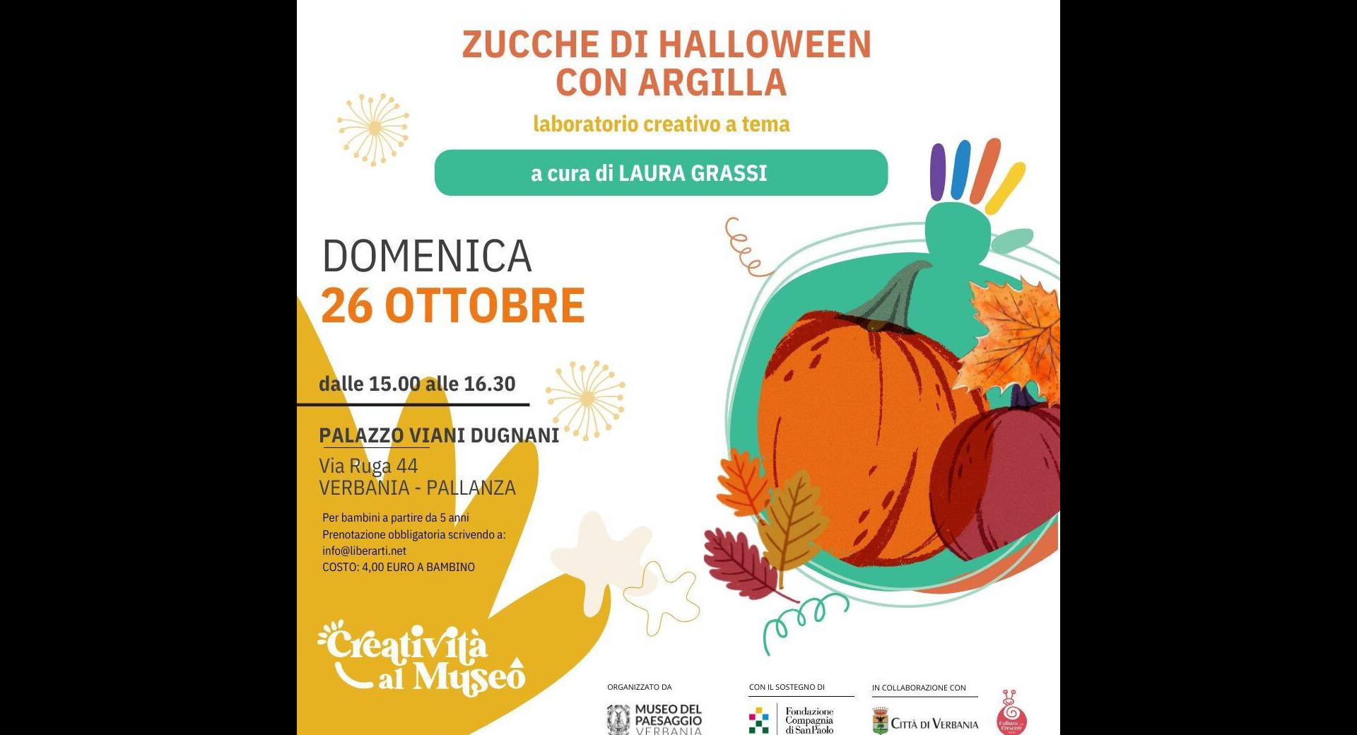 Zucche di Halloween con argilla