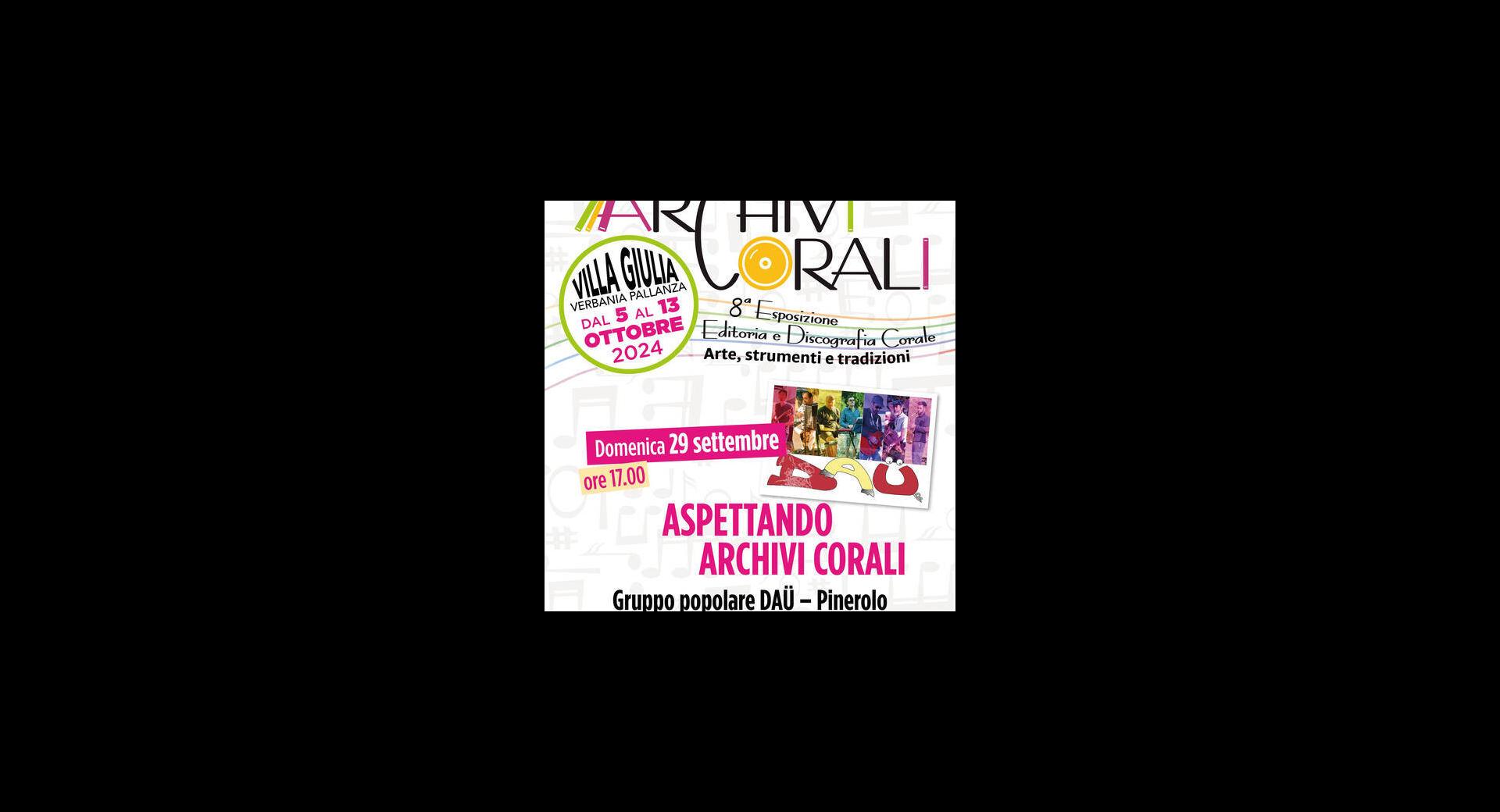 Aspettando Archivi Corali 29 09 24