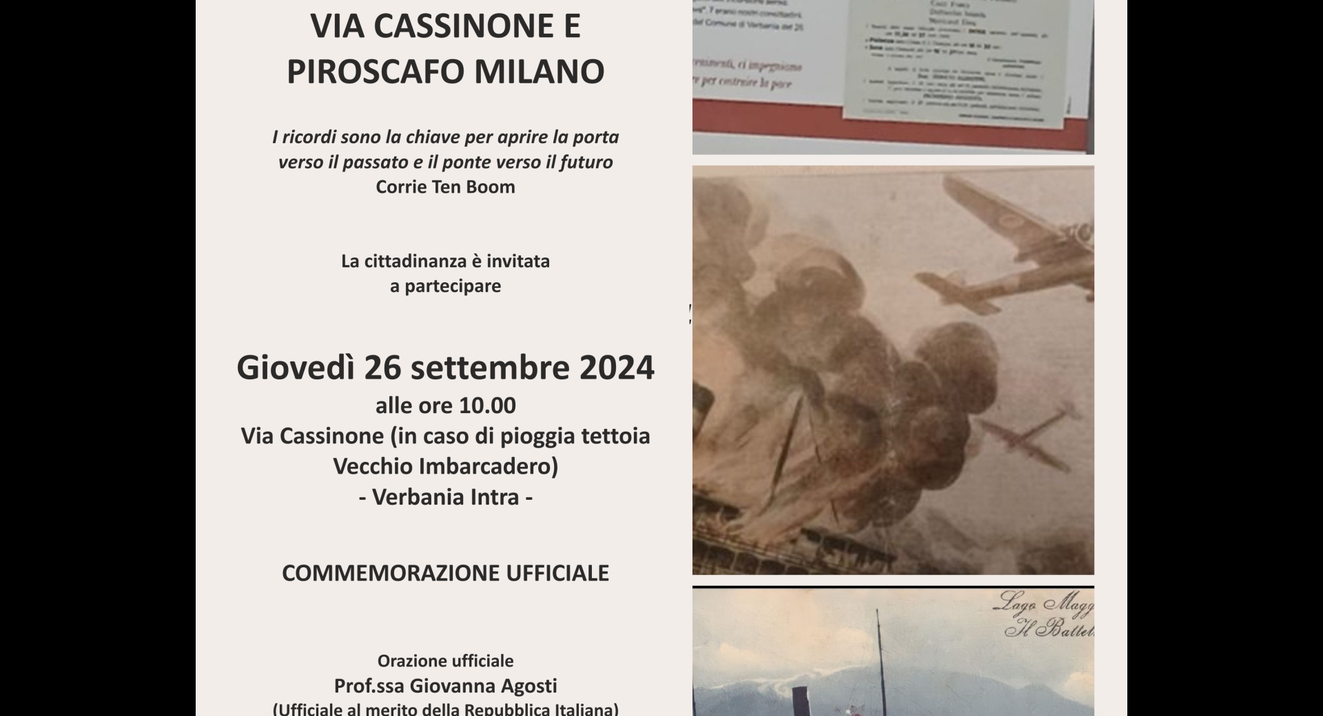 Cassinone - Piroscafo Milano 26 09 24