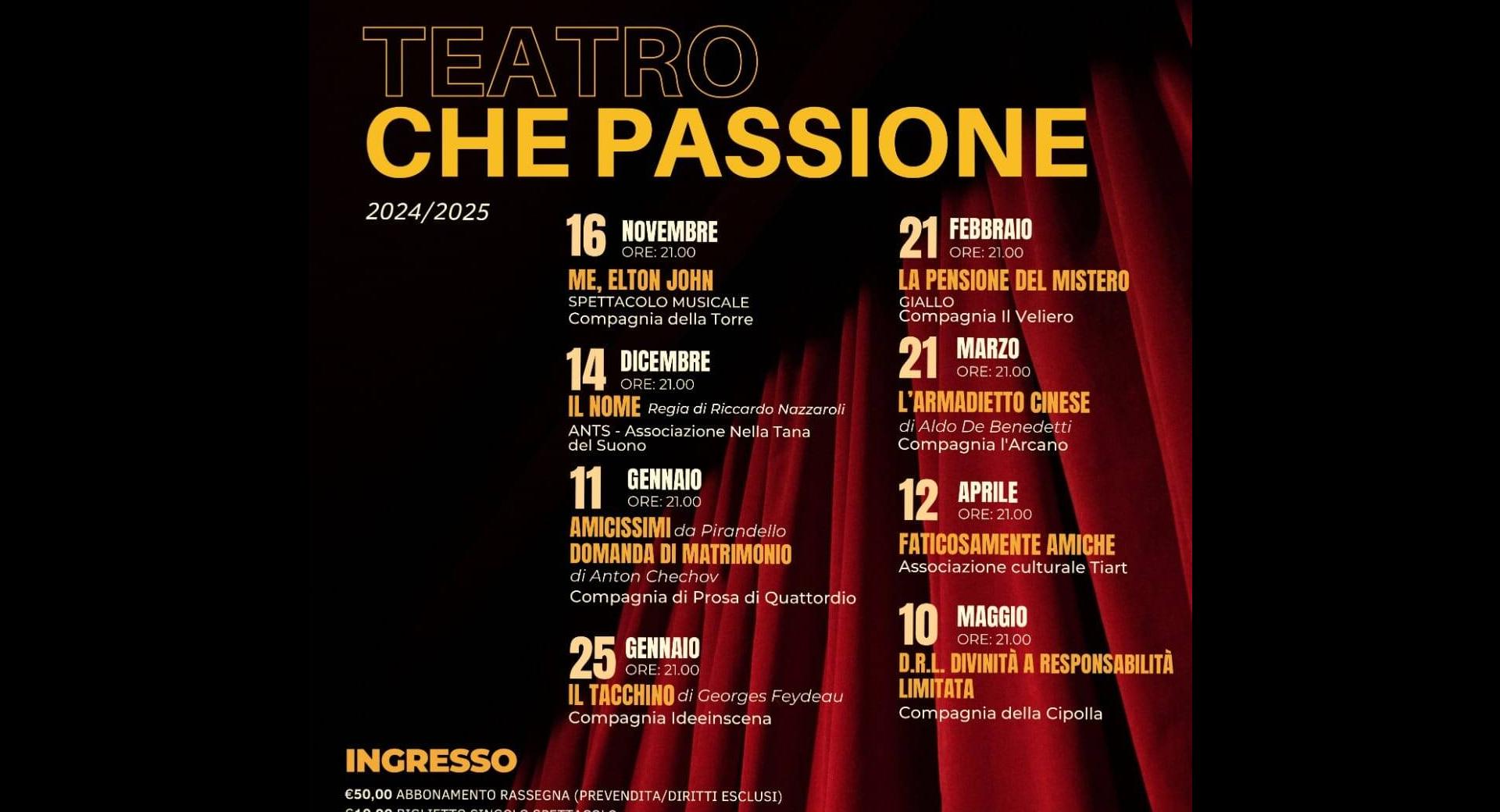 Teatro che passione