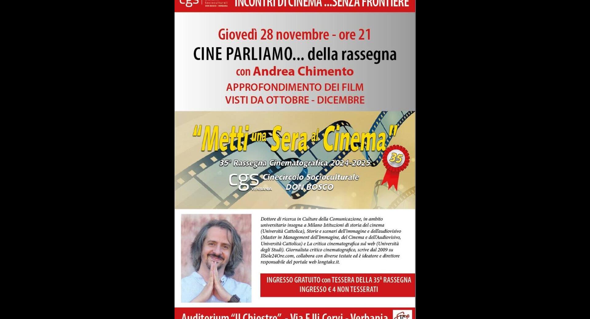 Cine parliamo...della rassegna 