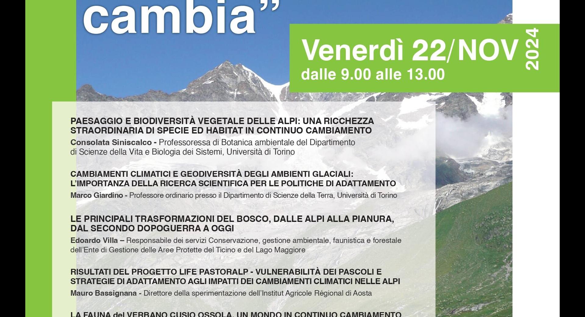 La montagna che cambia
