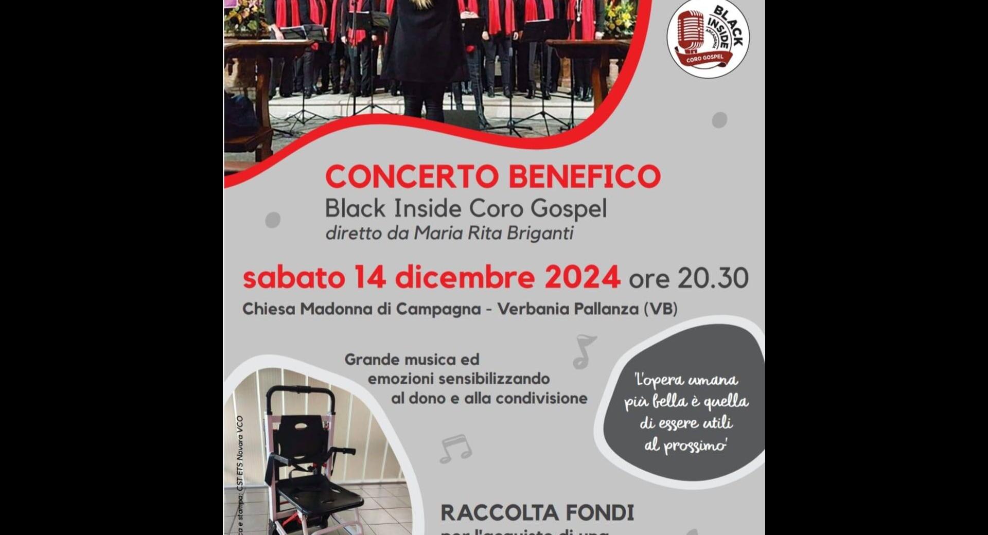 Concerto benefico Black Inside Coro Gospel