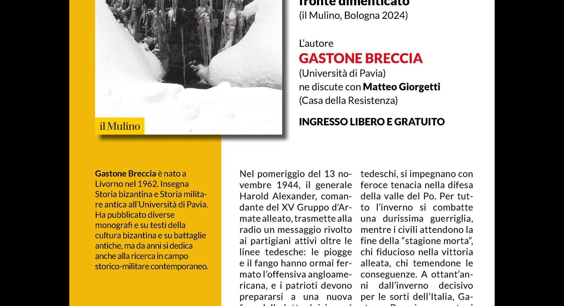 Presentazione libro: "L'ultimo inverno di guerra. Vita e morte sul fronte dimenticato"