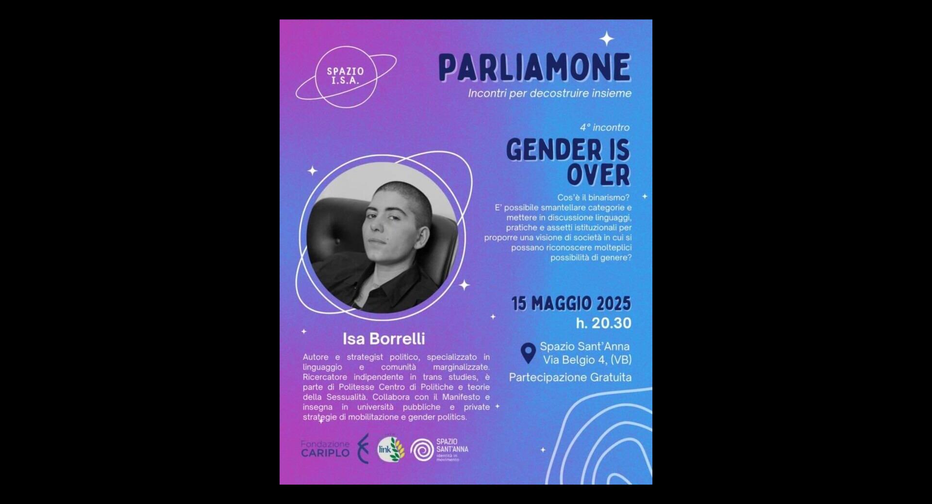 Parliamone - Gender is over