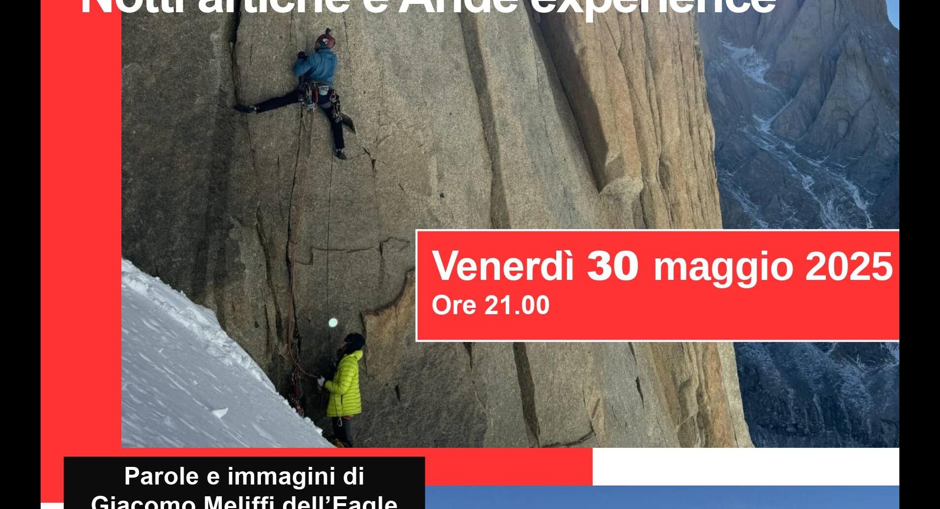 Giacomo Meliffi dell’Eagle Team CAI. Notti artiche e Ande experience