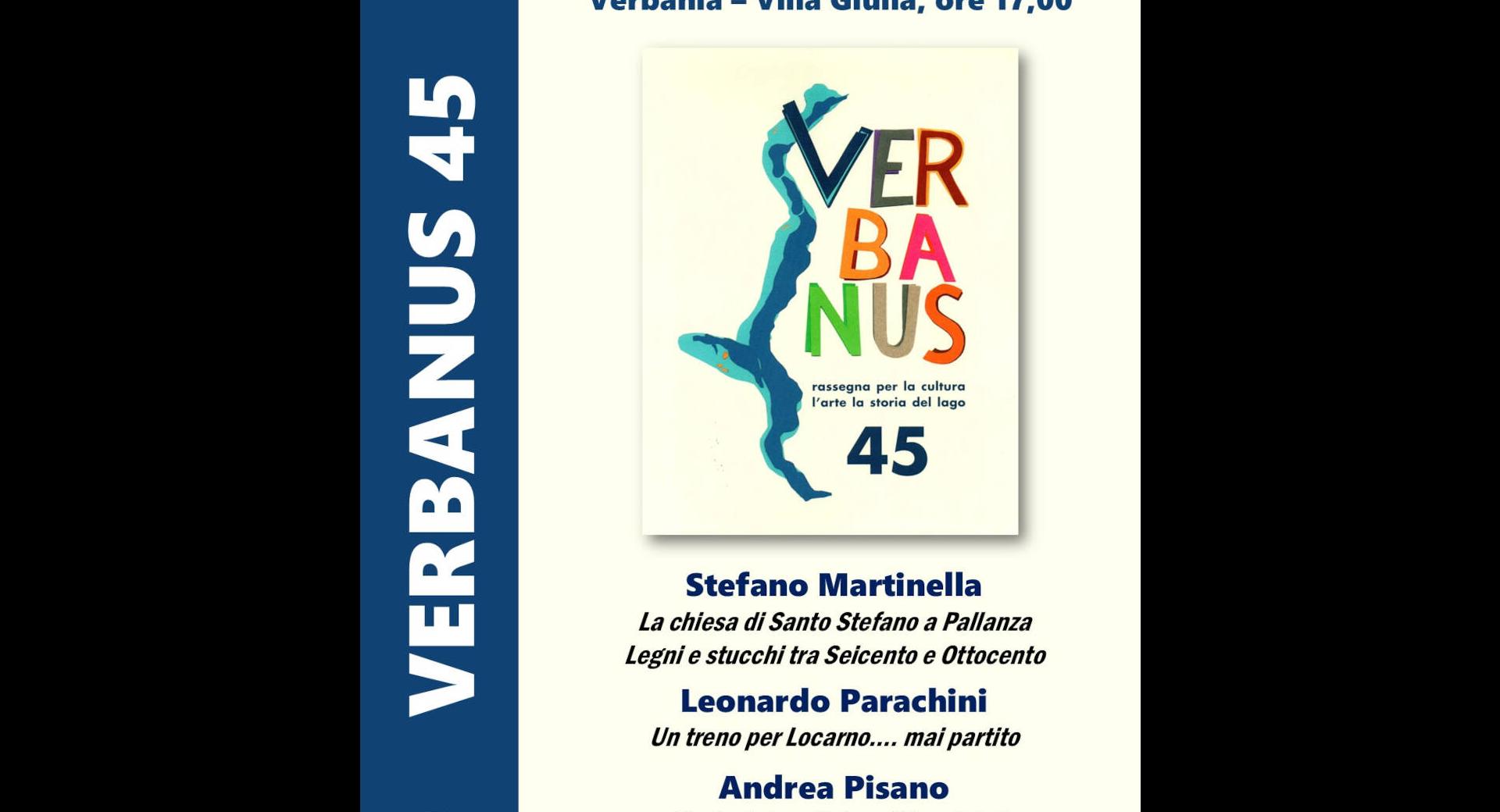Tre storie verbanesi 2025- Presentazione Verbanus 45