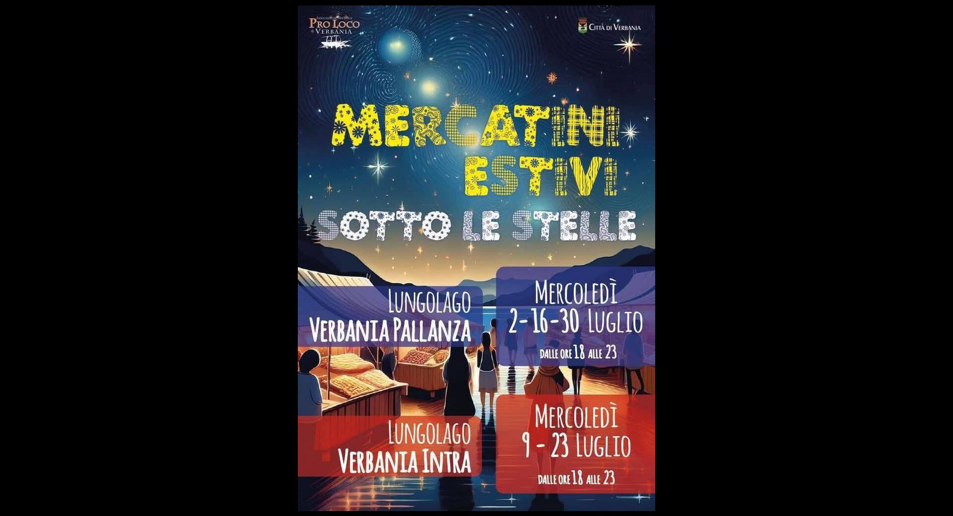 Mercatini estivi sotto le stelle