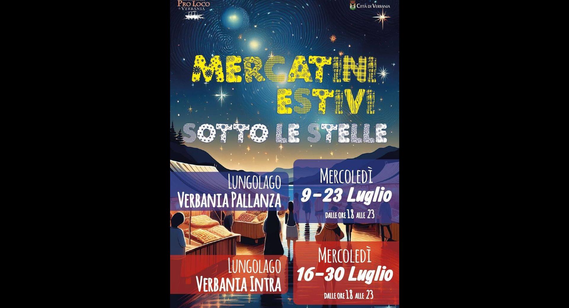 Mercatini estivi sotto le stelle