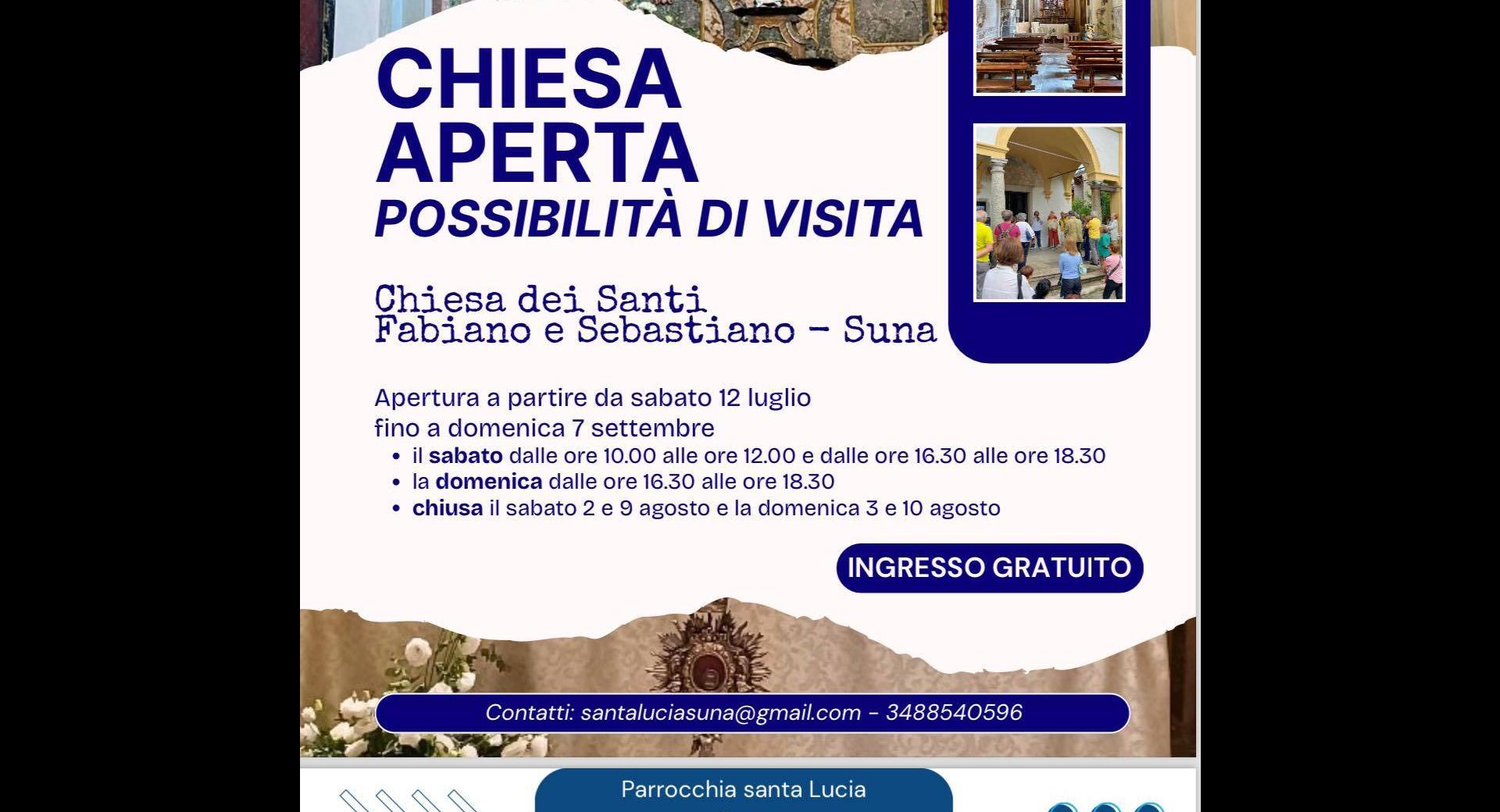 Chiesa Aperta: Santi Fabiano e Sabastiano 