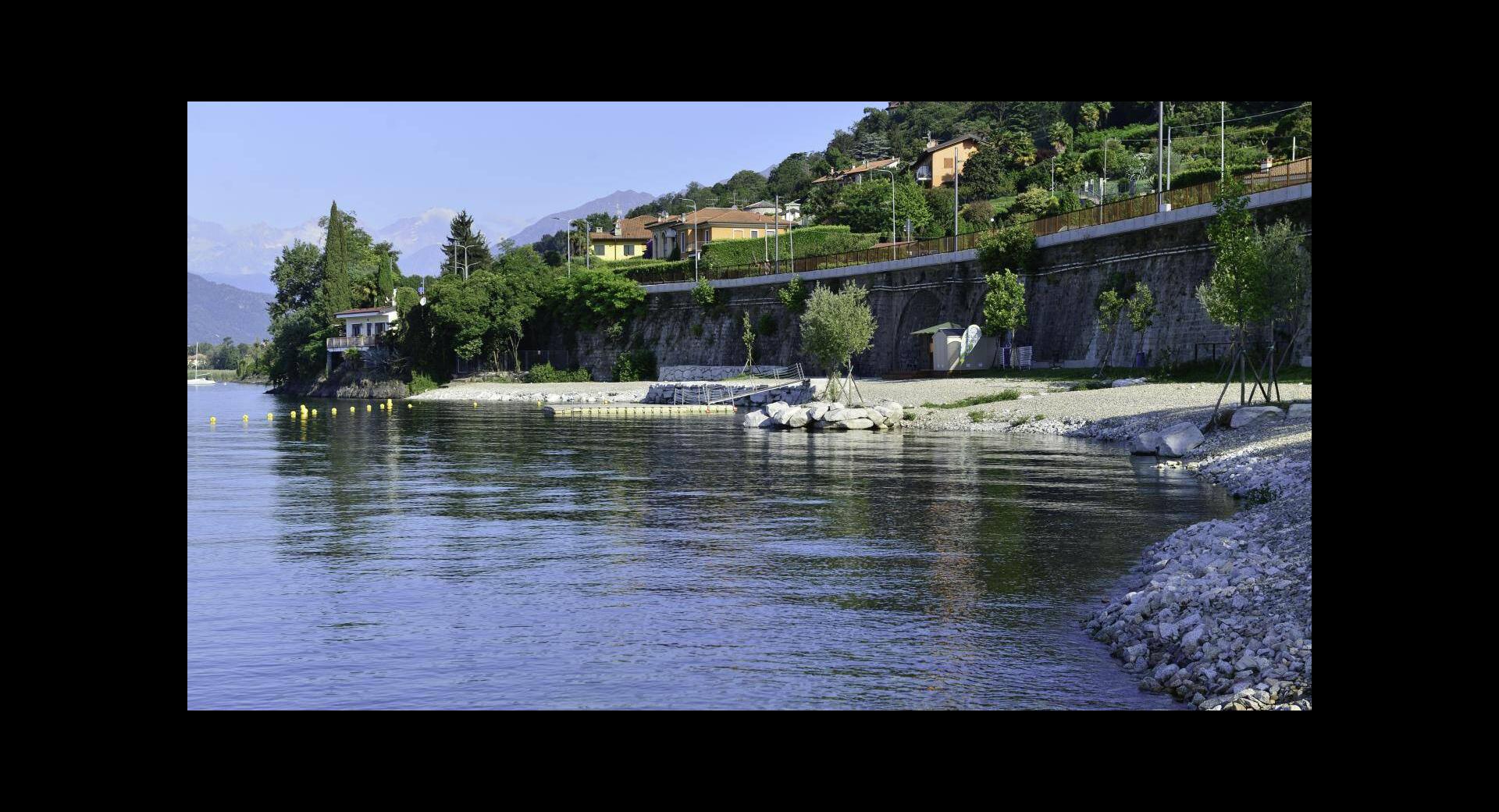 Spiaggia Tre Ponti Verbania - Immagine Sito Vivi Verbania