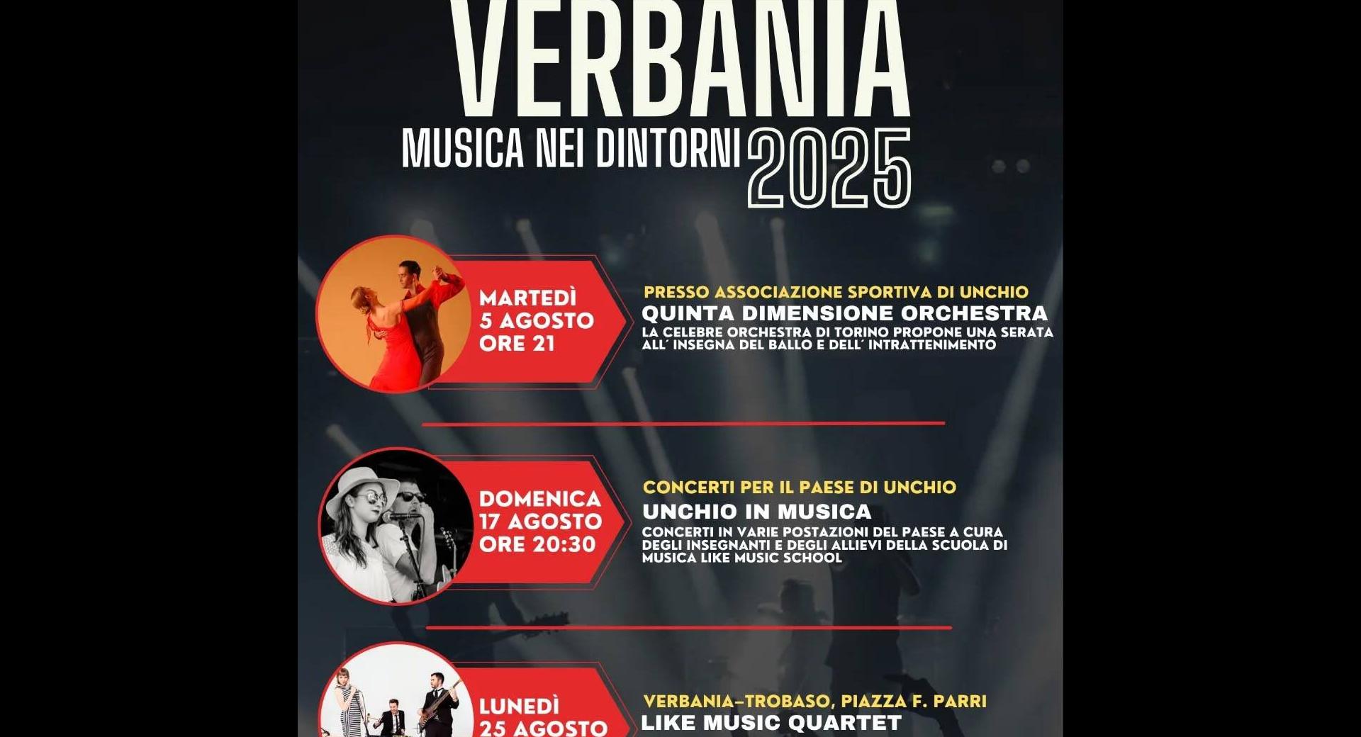 Verbania Musica nei dintorni 2025