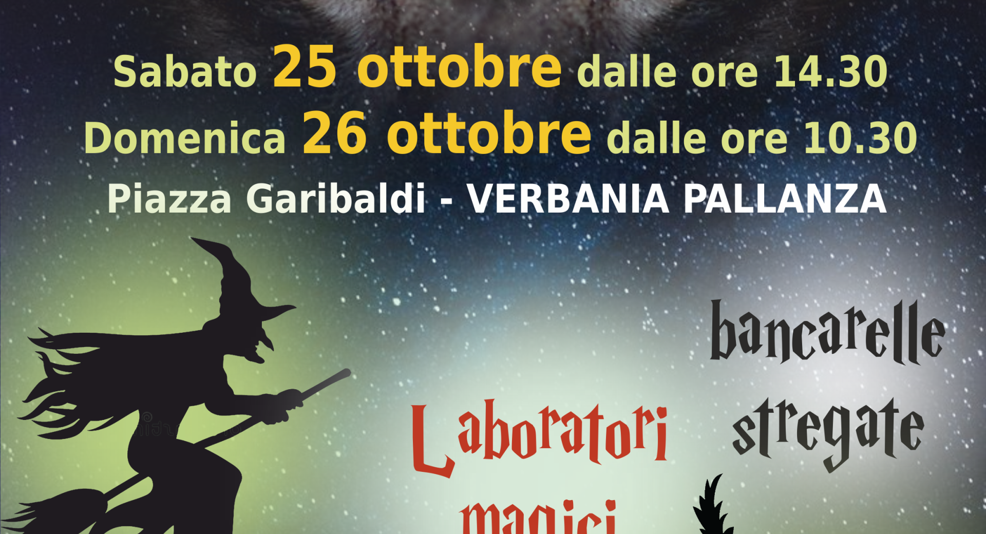 Festa delle Streghe 25 26 ottobre
