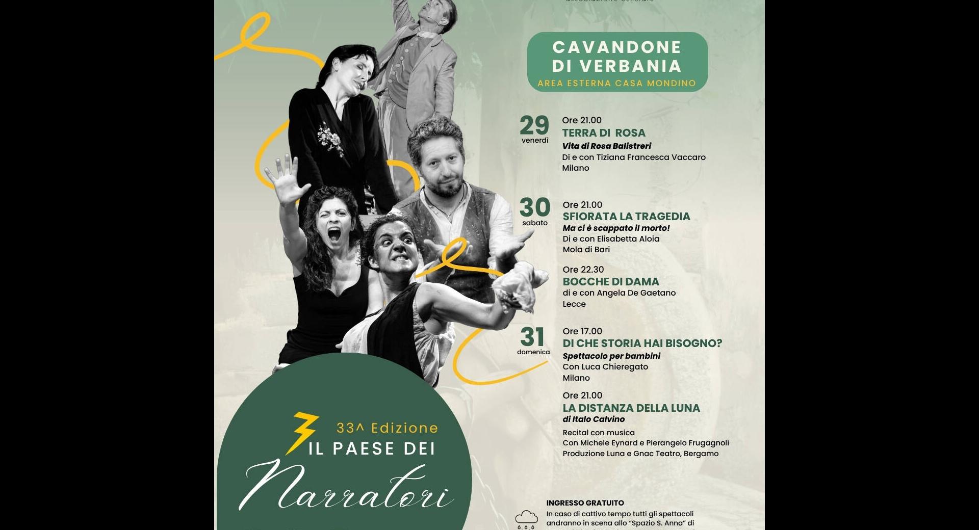 Il Paese dei Narratori 33^ edizione