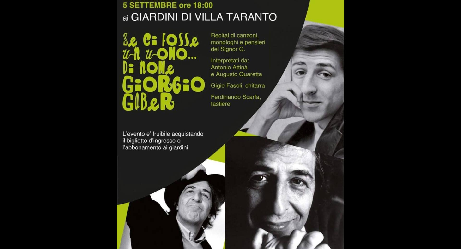 Se ci fosse un uomo – Omaggio a Giorgio Gaber