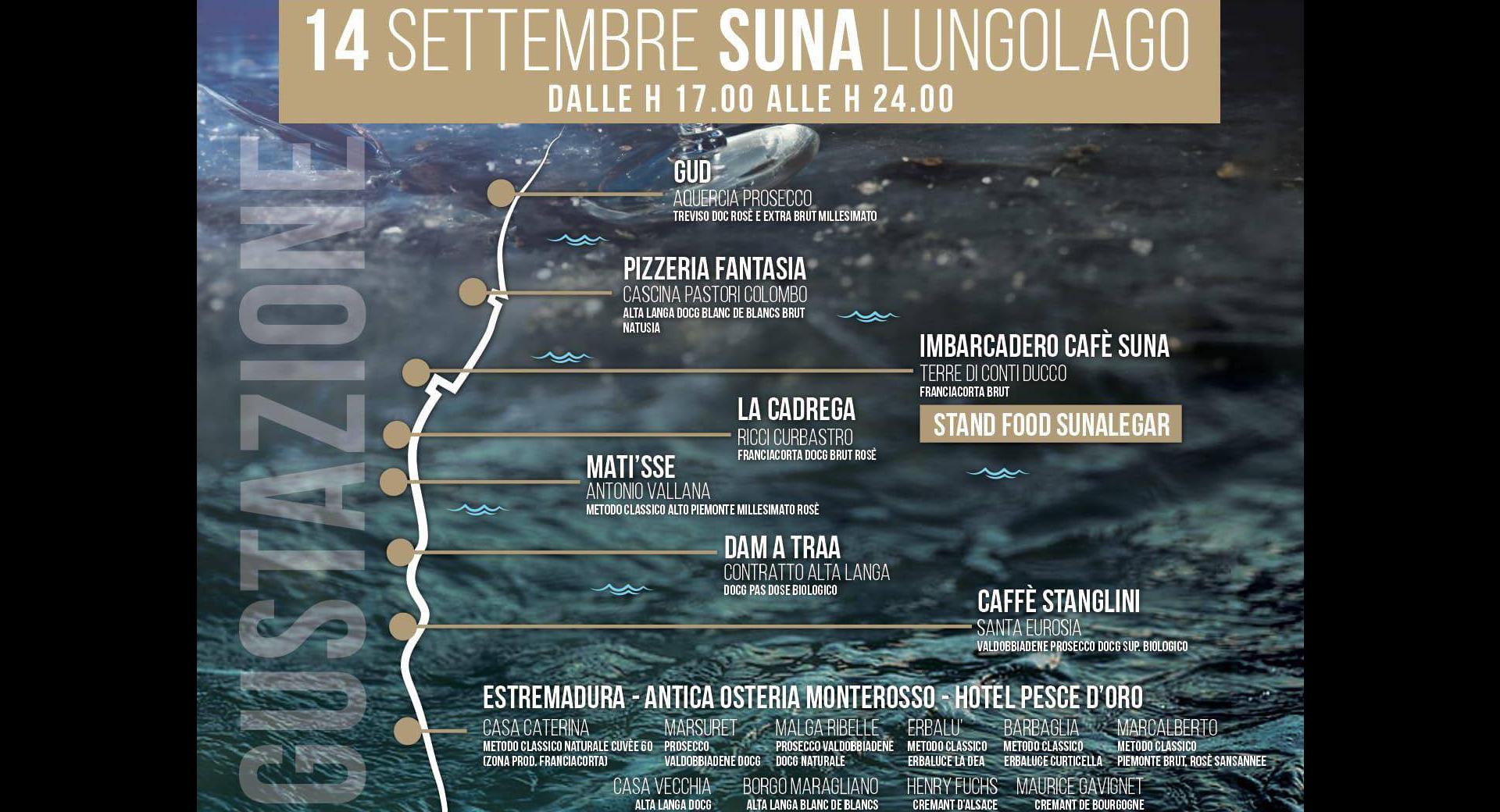 Un lago di bollicine - Festa di fine estate a Suna 