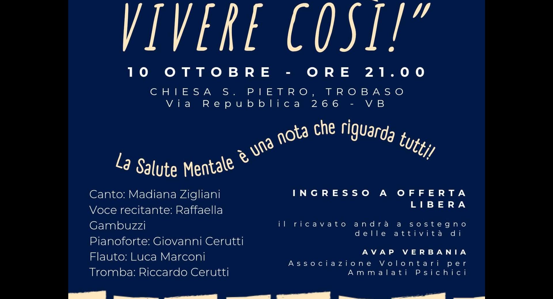 Concerto "Voglio vivere cosi!"