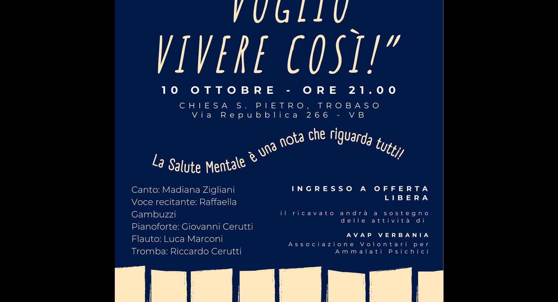 Concerto Voglio vivere cosi! 10 10 25