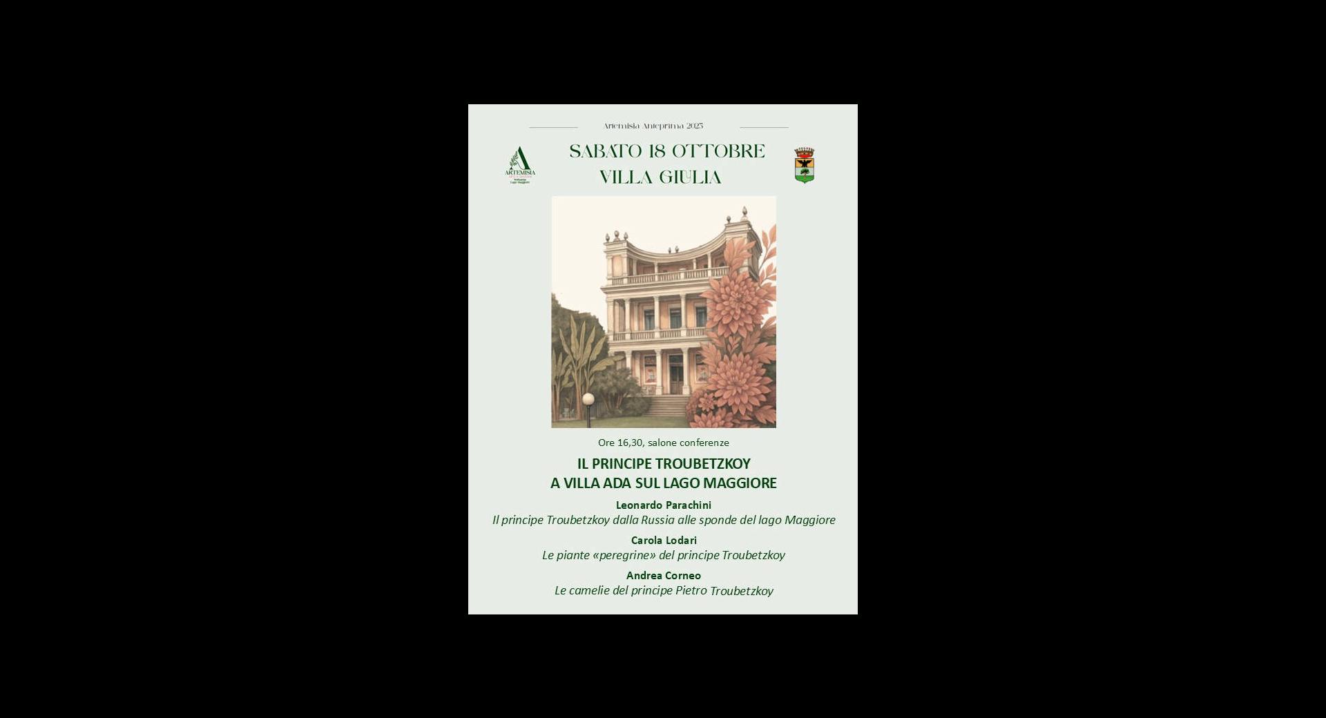 Il Principe Troubetzkoy a Villa Ada sul Lago Maggiore