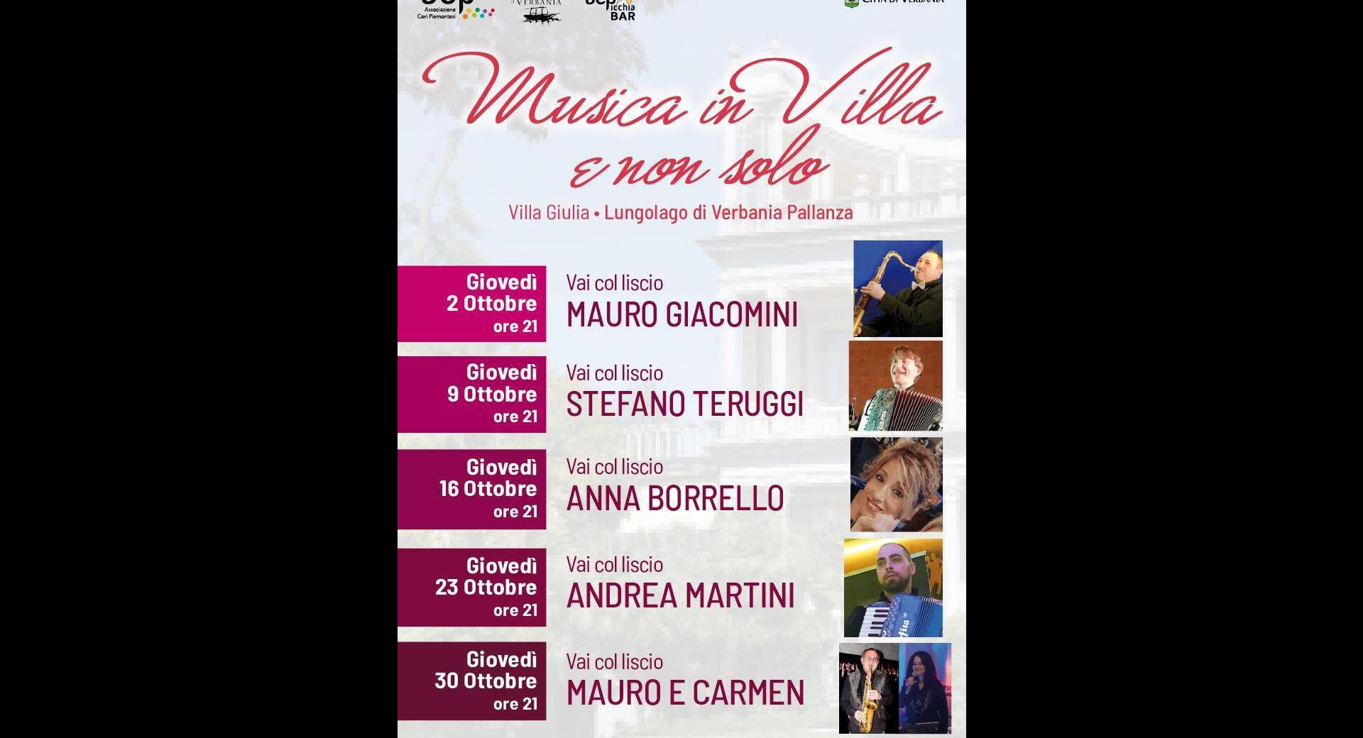 Musica in Villa e non solo - Vai col liscio ottobre 2025