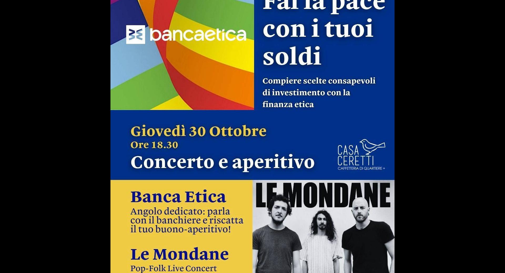 Le Mondane: concerto e aperitivo