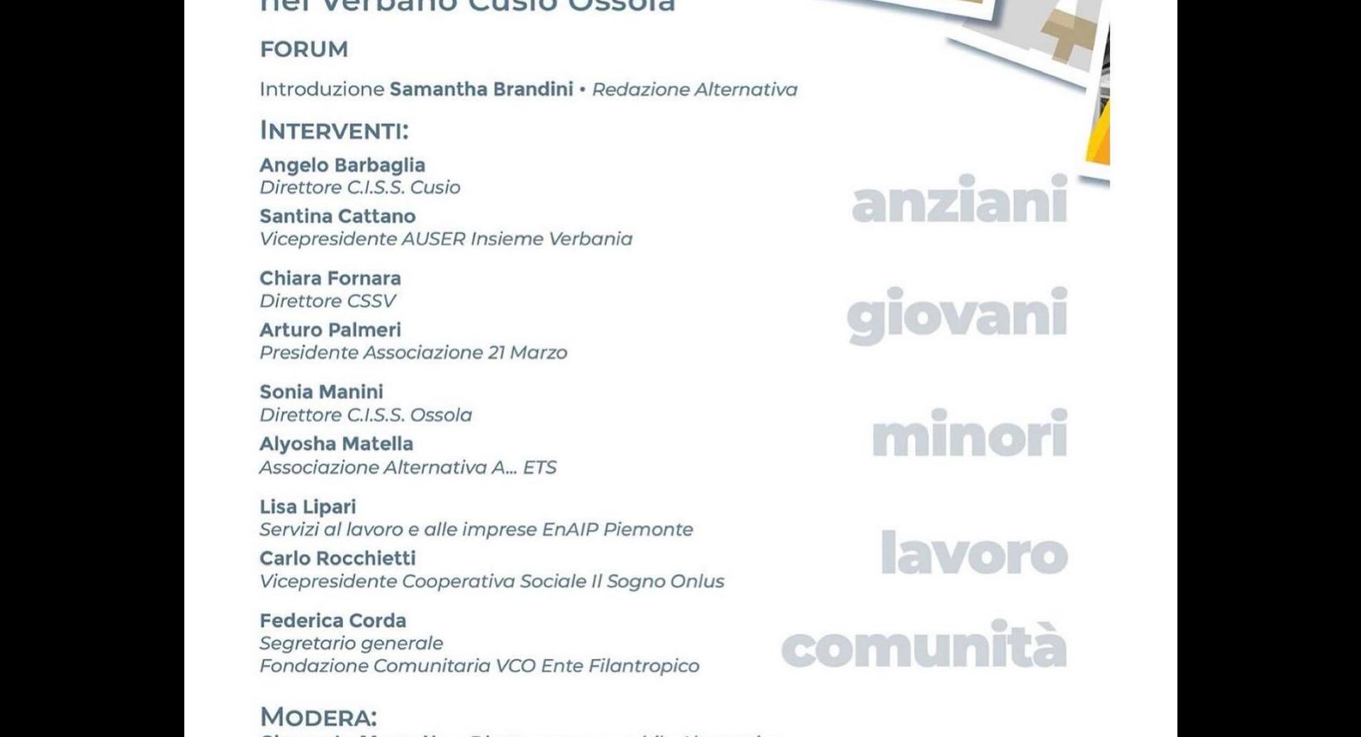A casa tutto bene? La situazione dei servizi sociali nel Verbano Cusio Ossola.