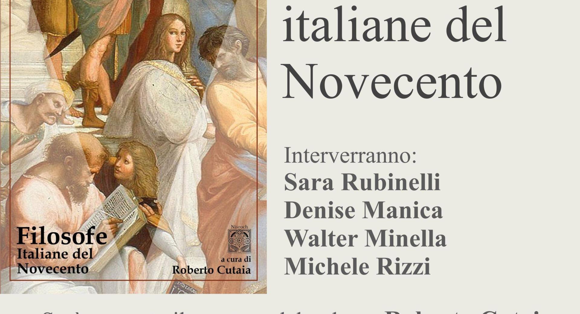 FILOSOFE ITALIANE DEL NOVECENTO