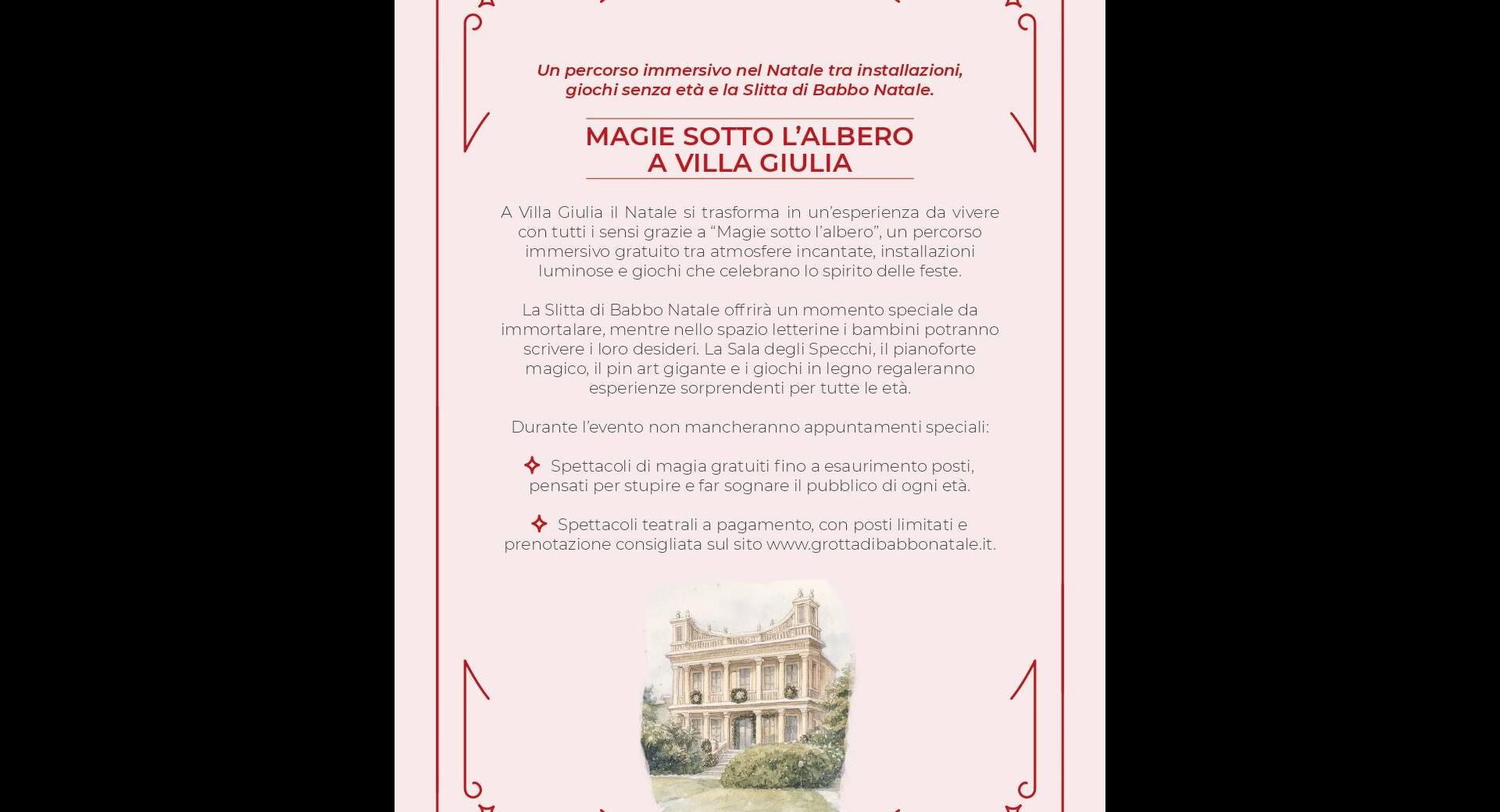 Magie sotto l'Albero a Villa Giulia