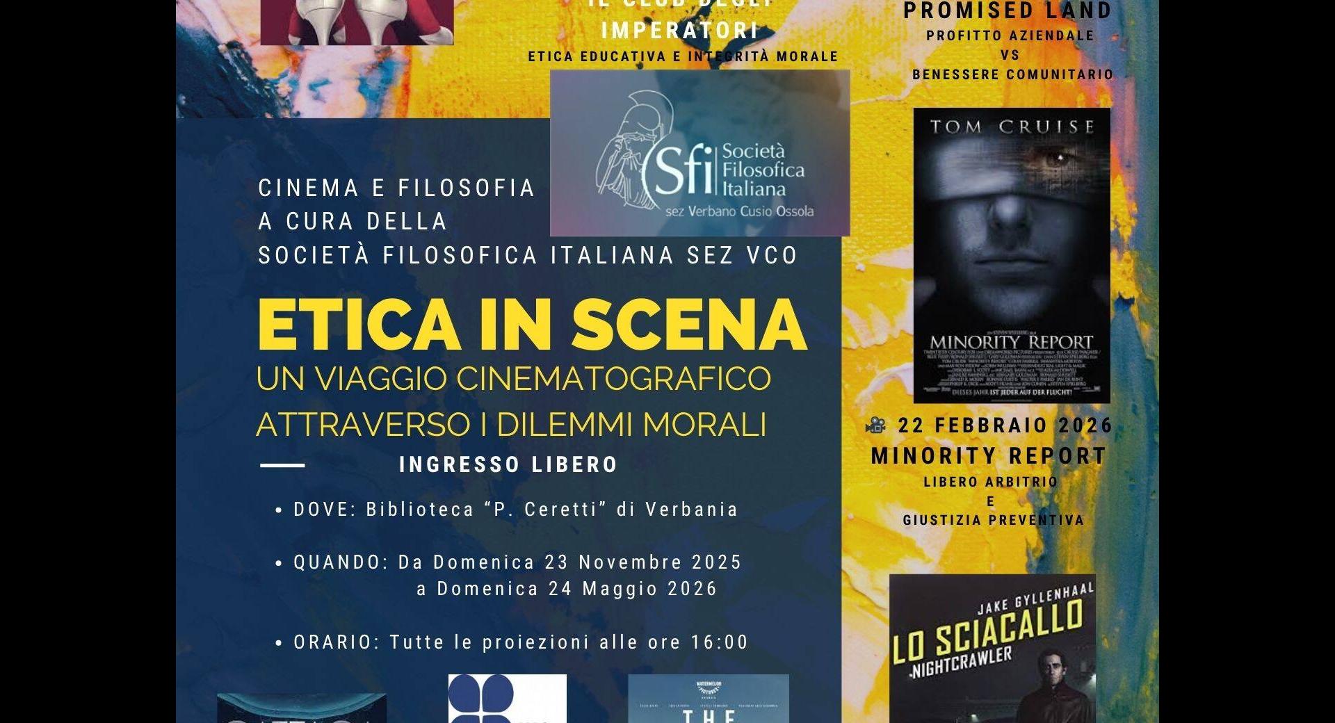 Cineforum Filosofico 2025/2026 - ETICA IN SCENA