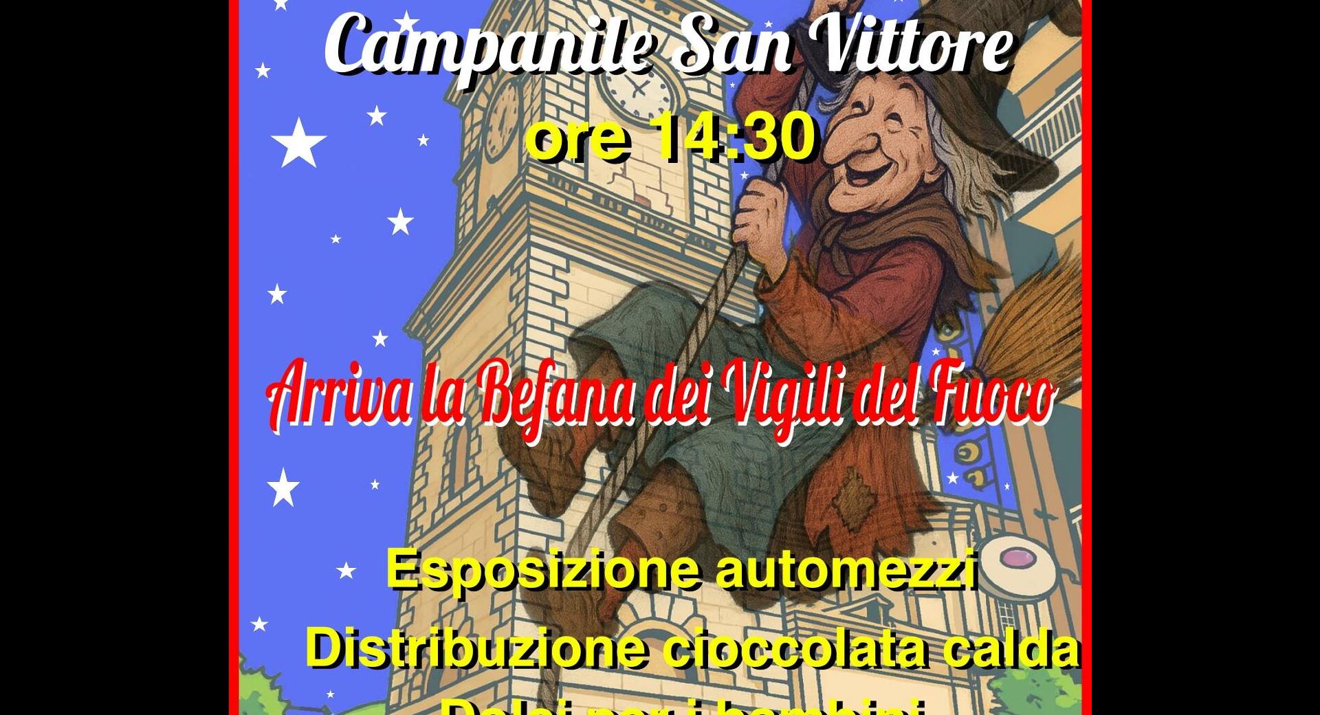 Arriva la Befana dei Vigili del Fuoco
