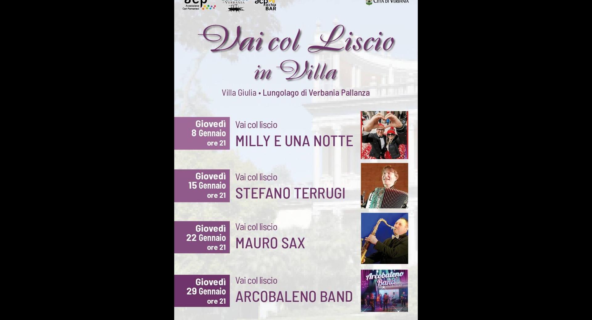 Vai col Liscio in Villa gennaio 2026