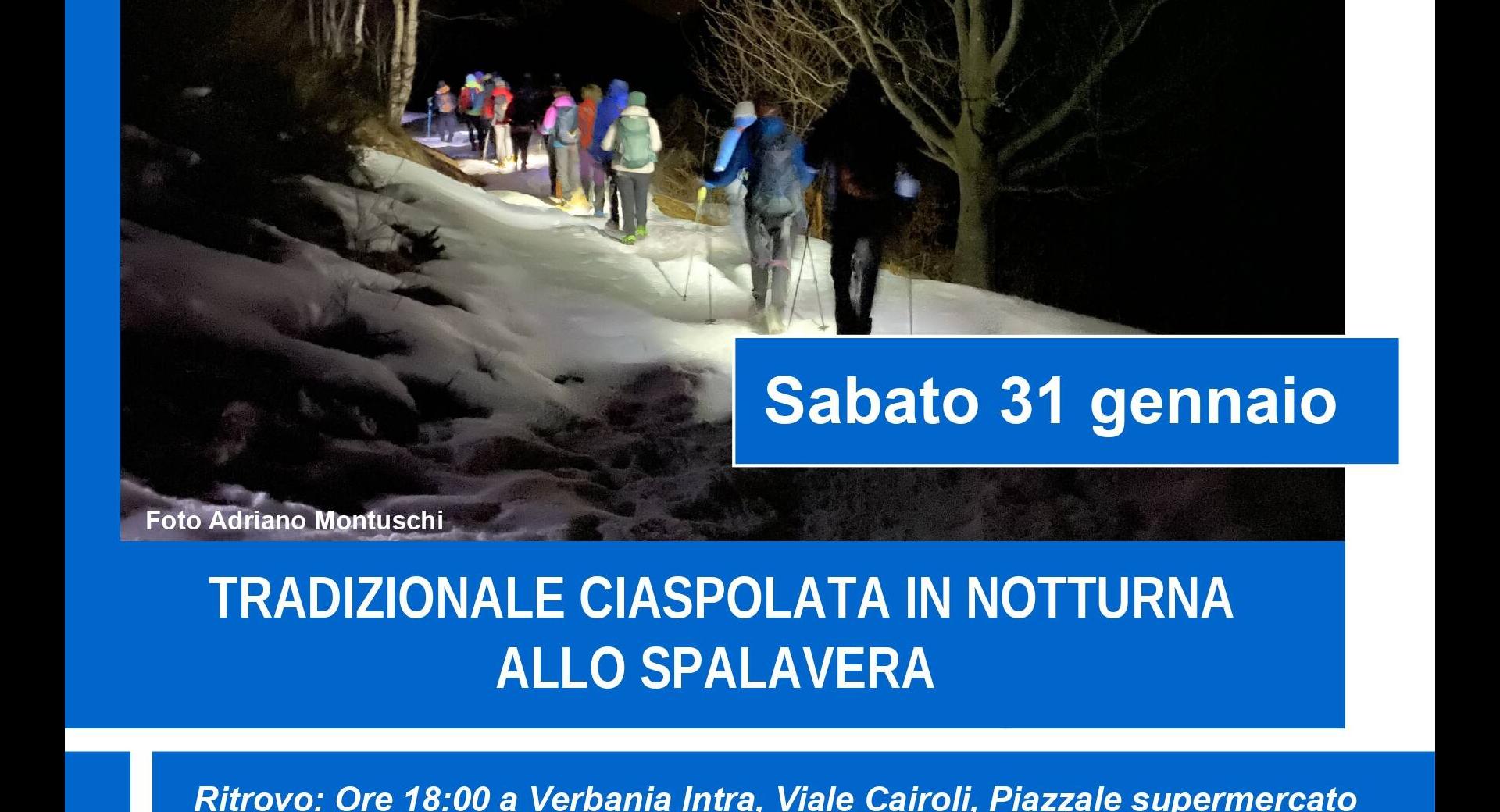 Tradizionale ciaspolata in notturna allo Spalavera