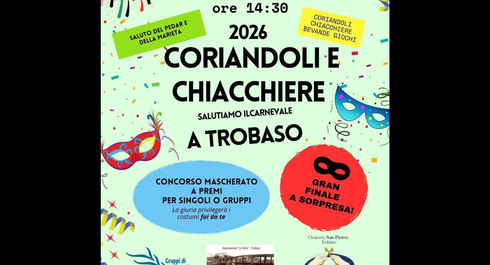 Salutiamo il Carnevale a Trobaso 