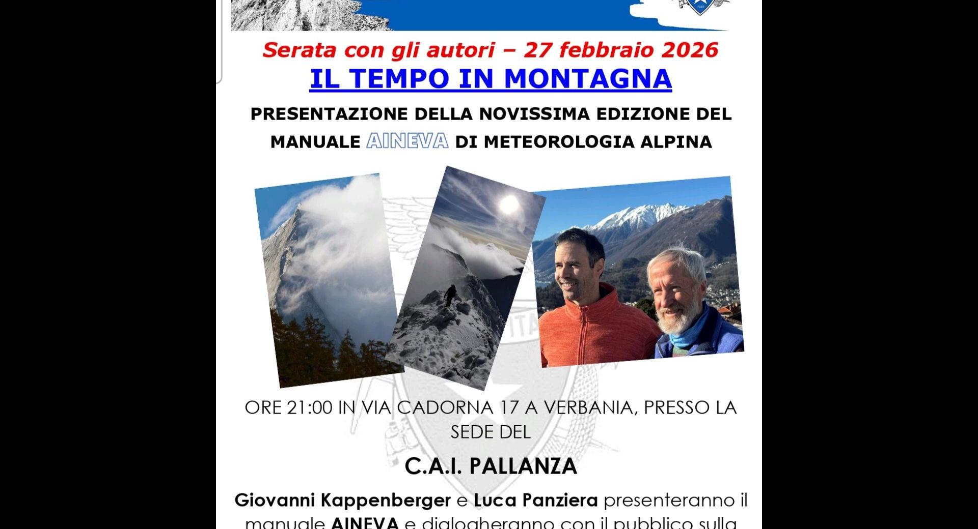 Serata con gli autori - Il tempo in montagna