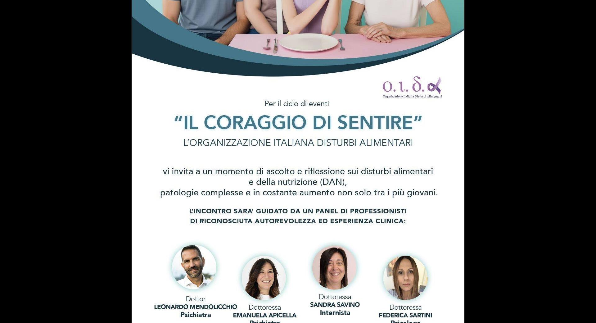 Incontro sui disturbi alimentari e della nutrizione (DAN)