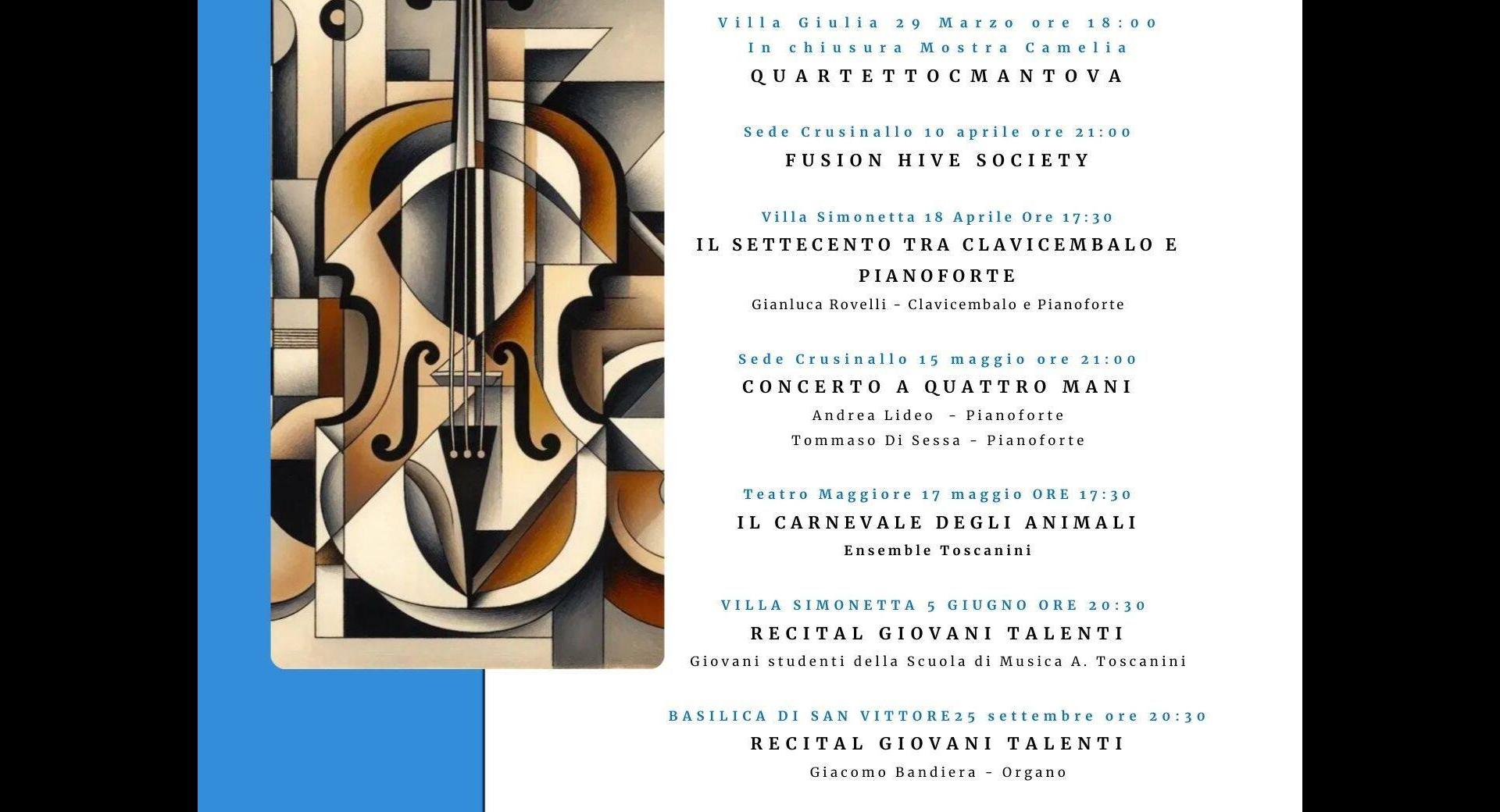 Stagione Concerti 2026 Scuola Toscanini