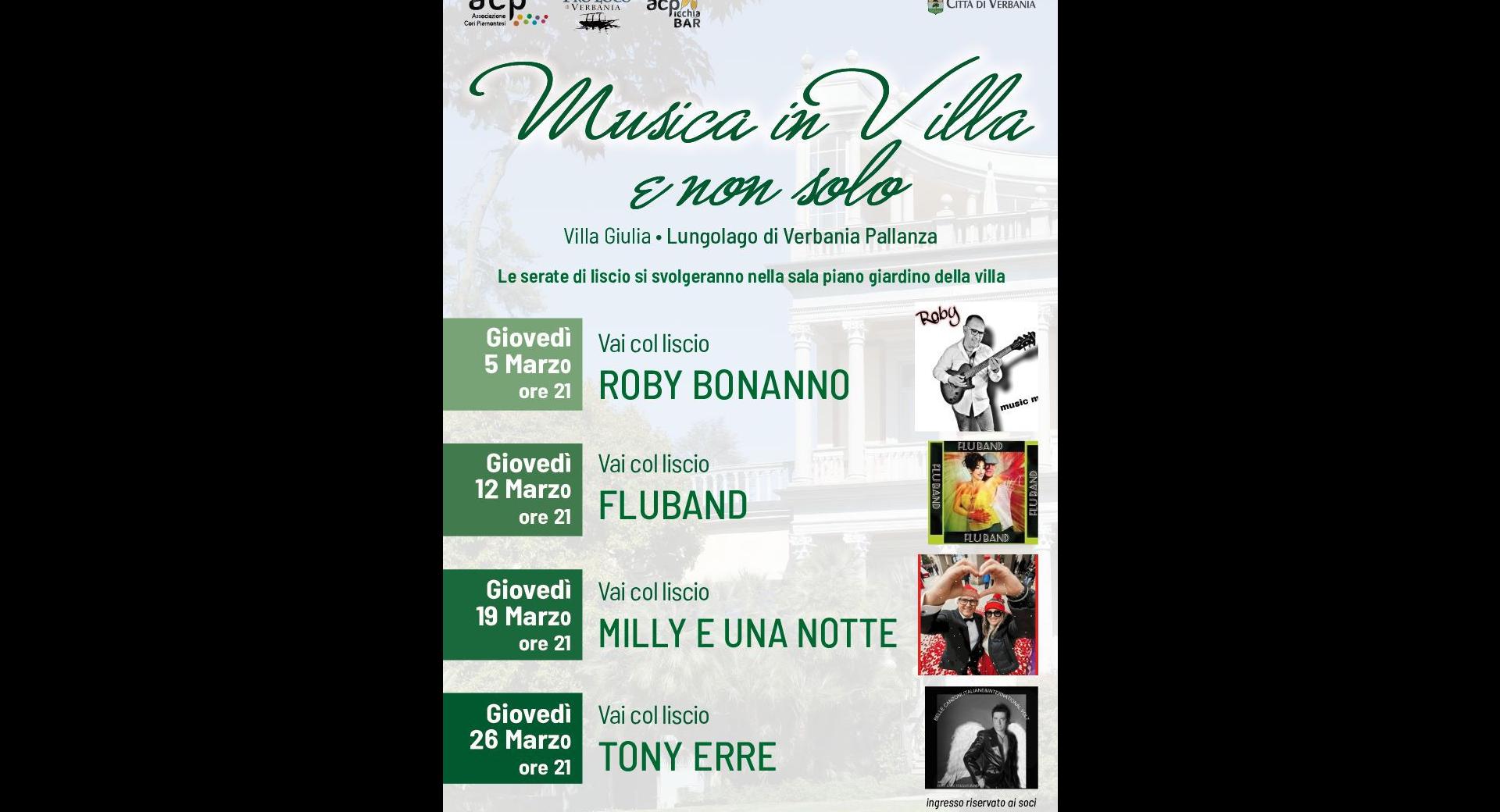 Vai col Liscio in Villa marzo 2026