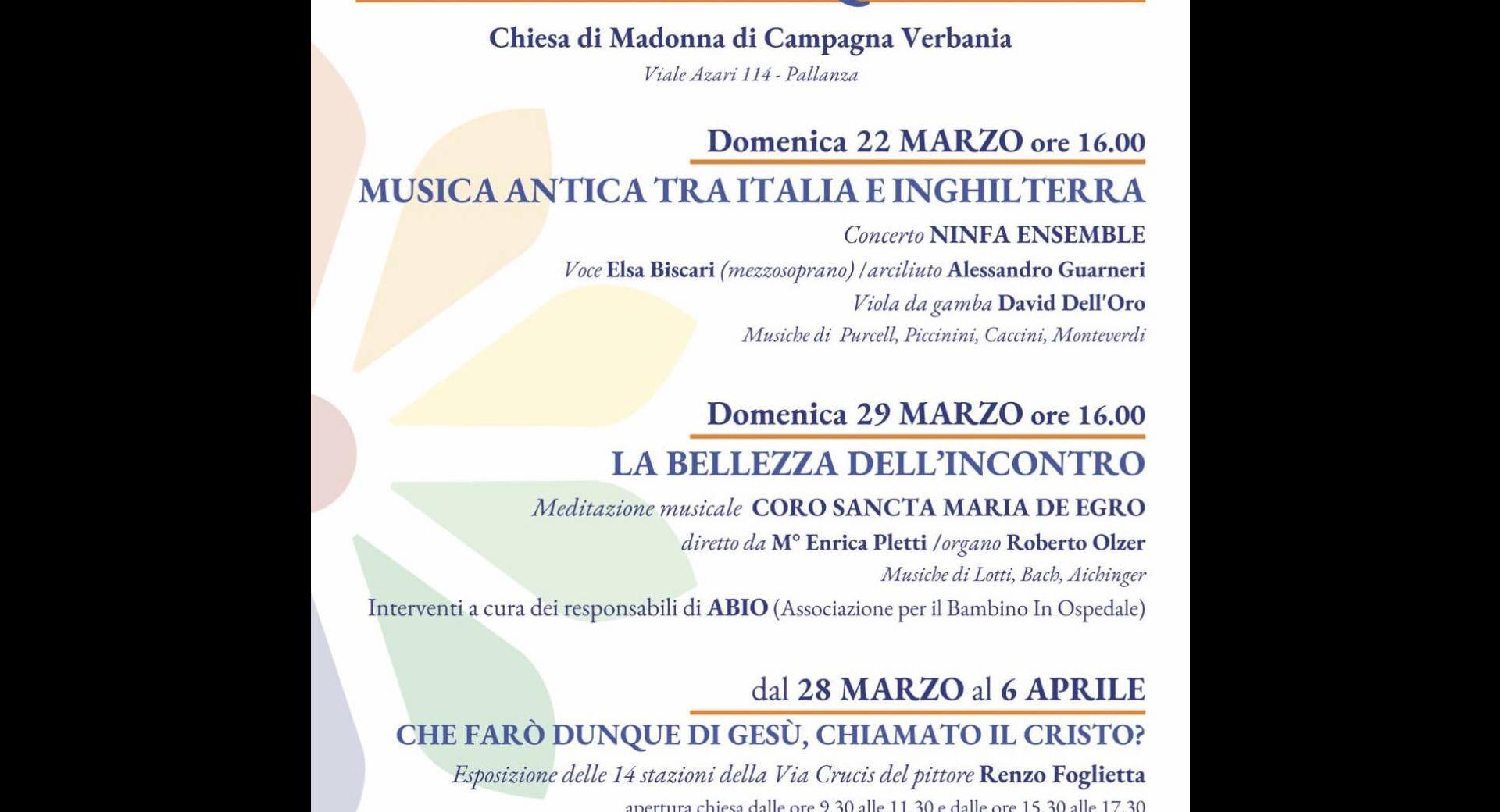 Concerti per la Quaresima 2026