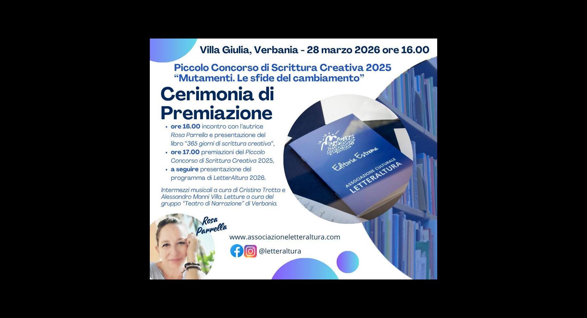 Cerimonia di premiazione del Piccolo Concorso di Scrittura Creativa 2025