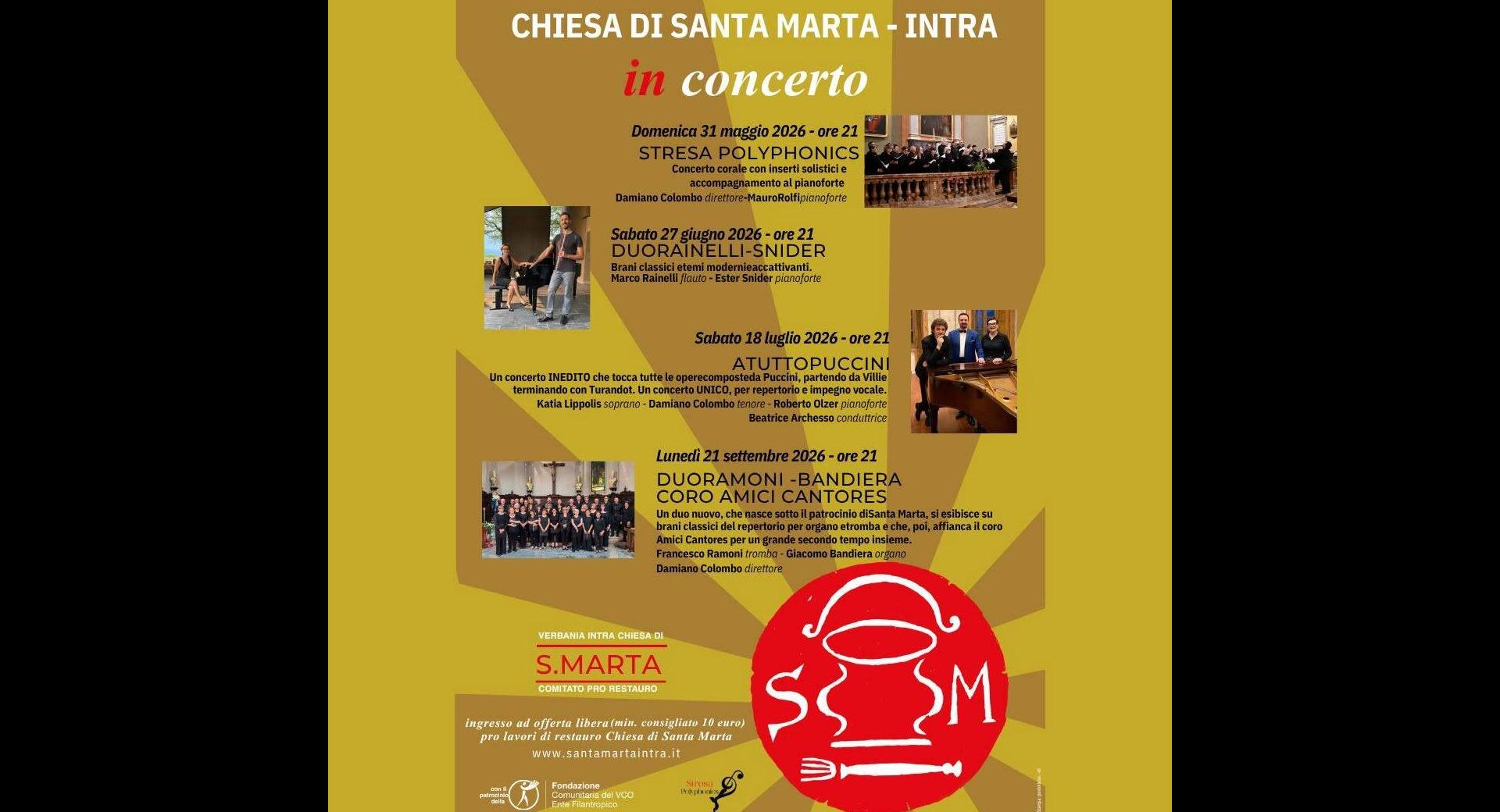 S.Marta in concerto 2026
