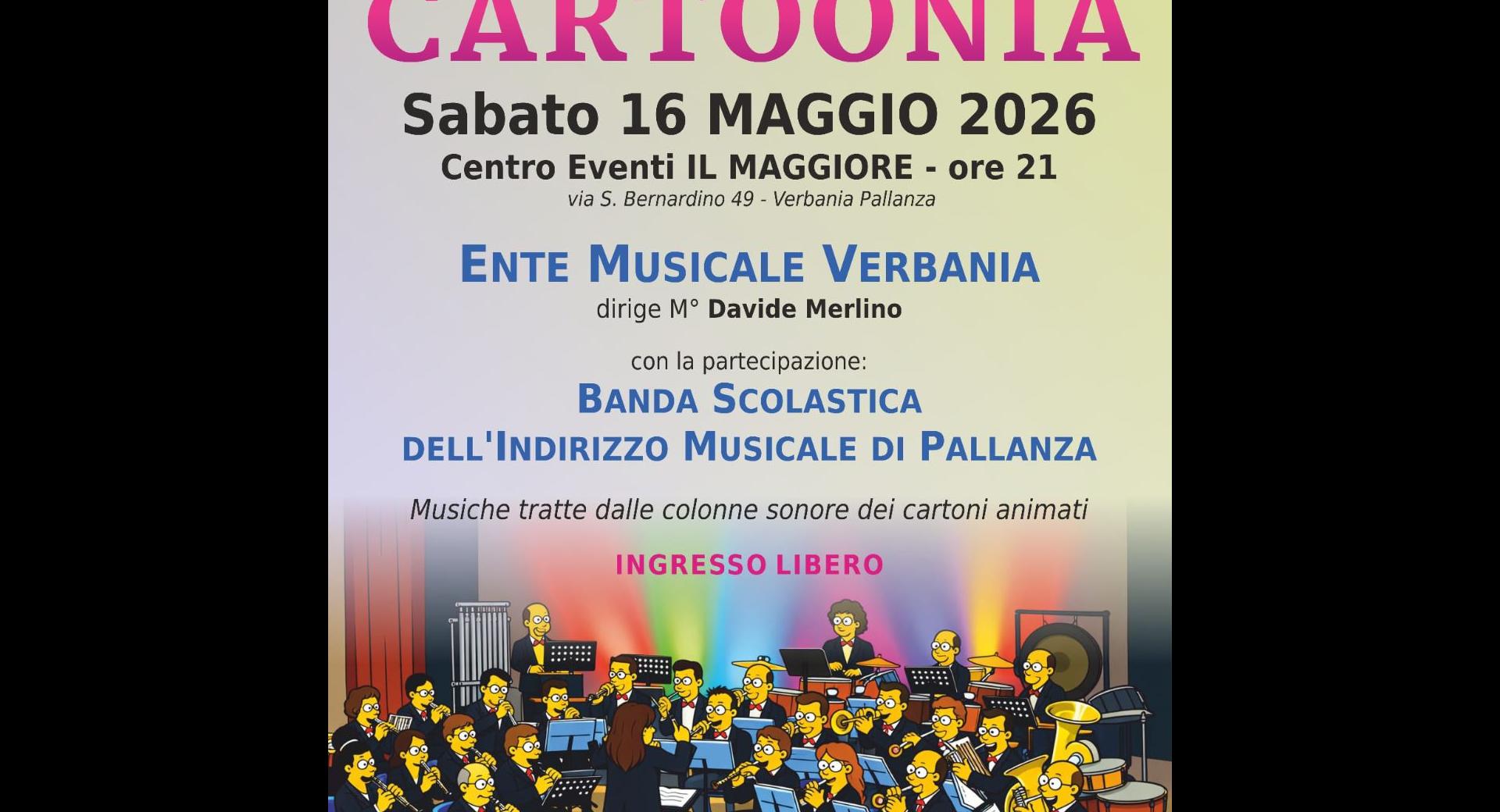 "Cartoonia" - Concerto dell' Ente Musicale Verbania 