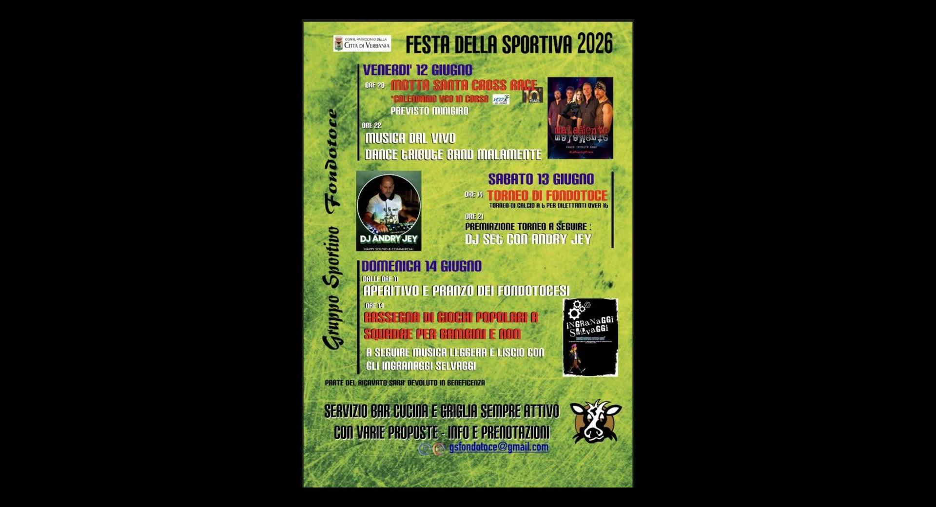 FESTA SPORTIVA 2026