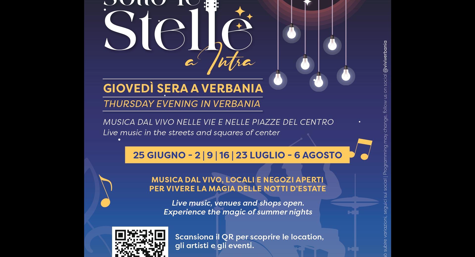 NOTE SOTTO LE STELLE A INTRA 2026