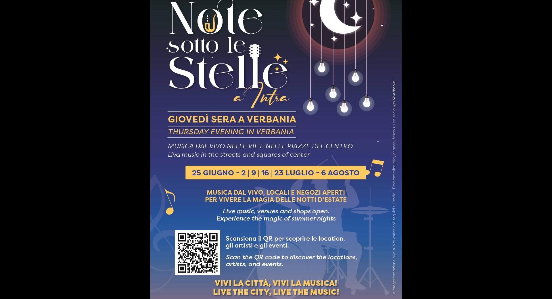 note sotto le stelle 2026 locandina