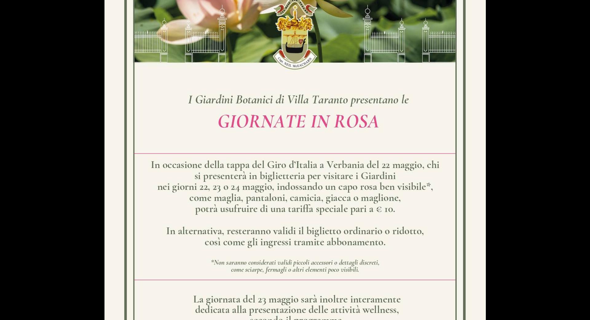 GIORNATE IN ROSA