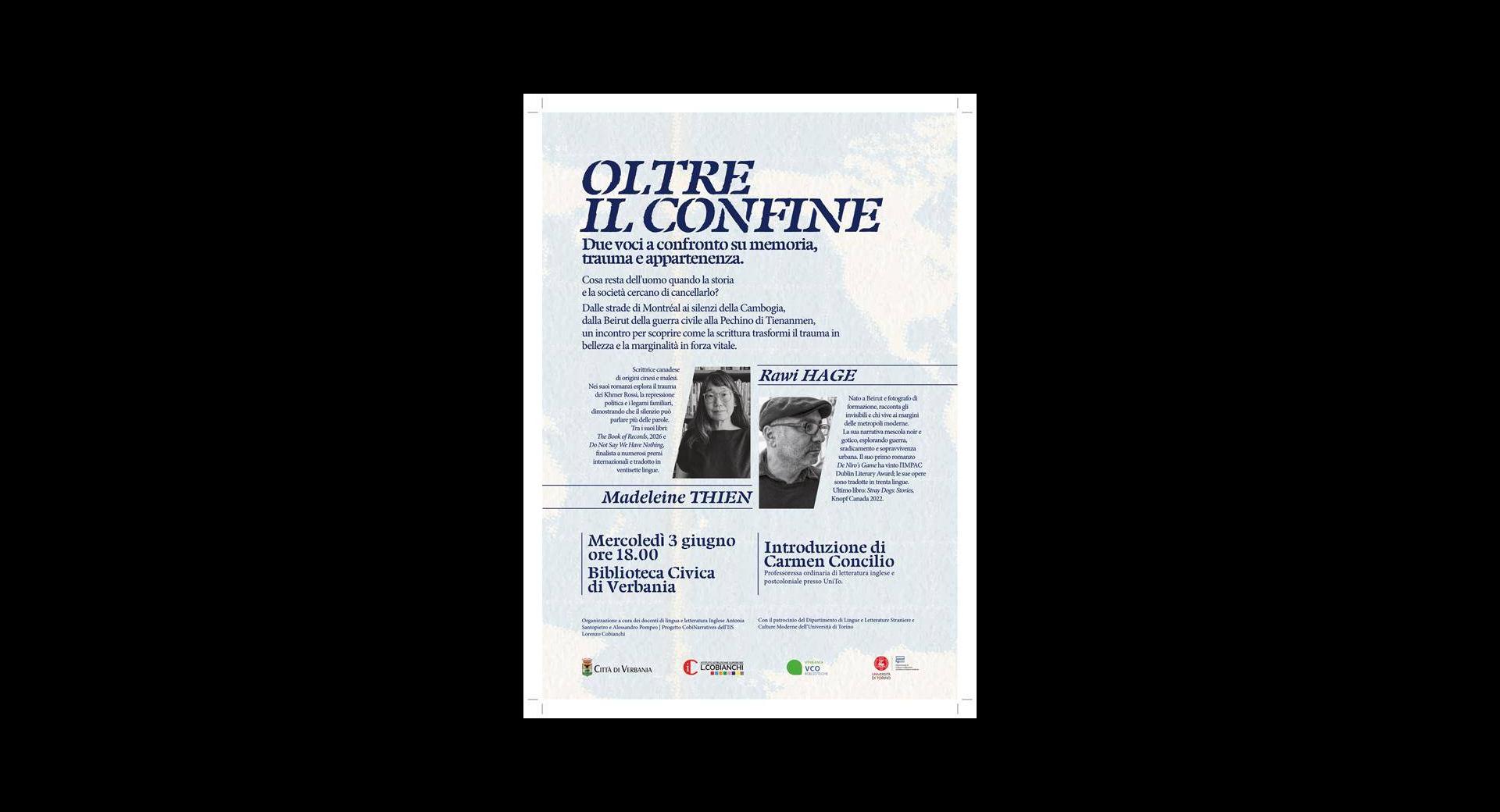Oltre il confine. Due voci a confronto su memoria, trauma e appartenenza